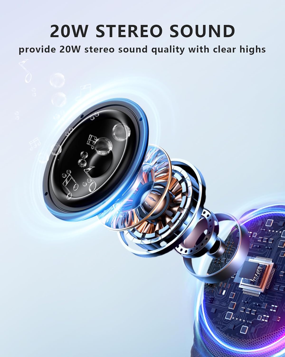 Outdoor Speakers Bluetooth Waterproof Patio TWS Connection Outdoor Bluetooth Speakers Wireless Solar Powered and Rechargeable Rock Speaker for Patio Pool,Backyard (Black, 2 Pack) — image 2 of 6