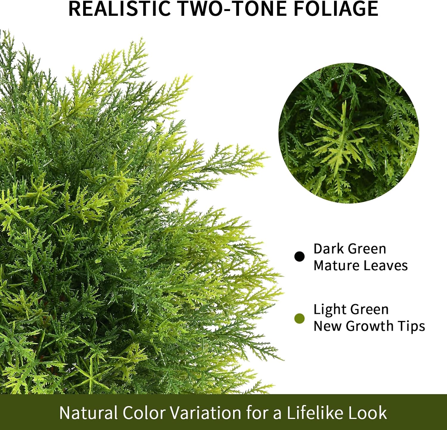 2 Pack Artificial Bushes Plants 28" Topiary Ball Trees Outdoor Decor — image 4 of 9