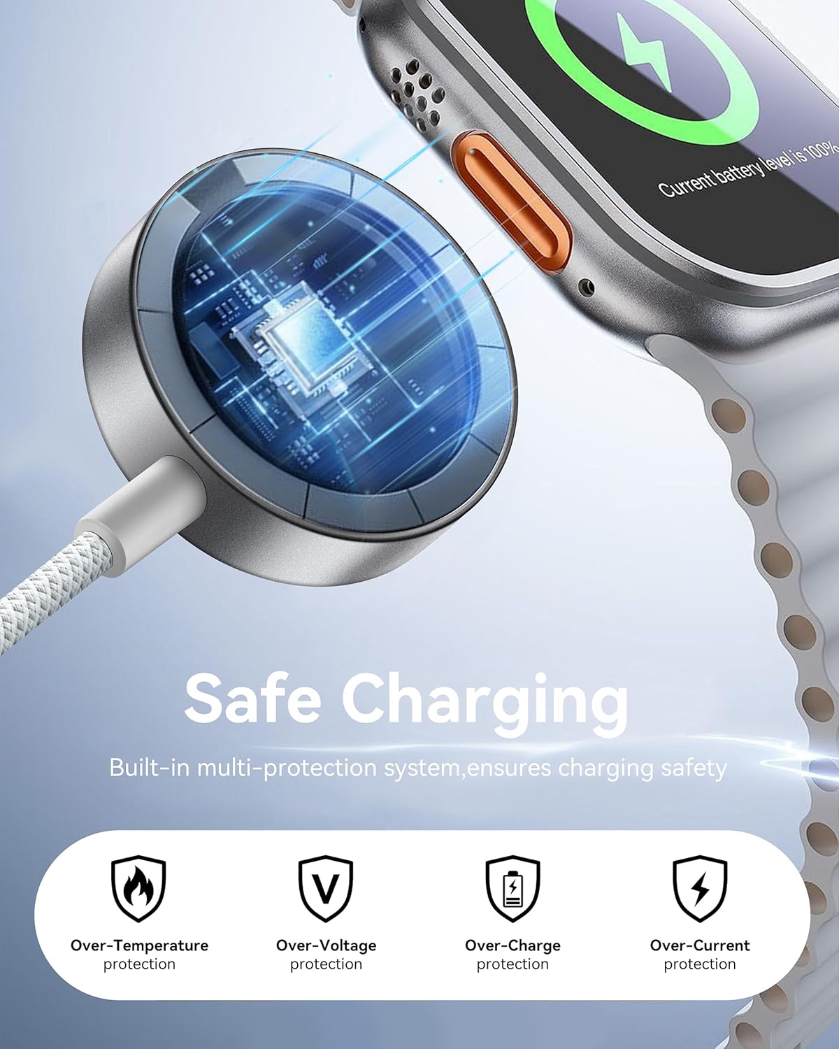 2 in 1 Travel Essentials for Apple Watch Charger，Multi Charging Cable — image 6 of 9
