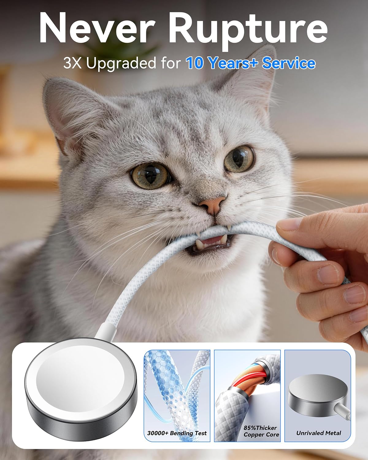 2 in 1 Travel Essentials for Apple Watch Charger，Multi Charging Cable — image 7 of 9