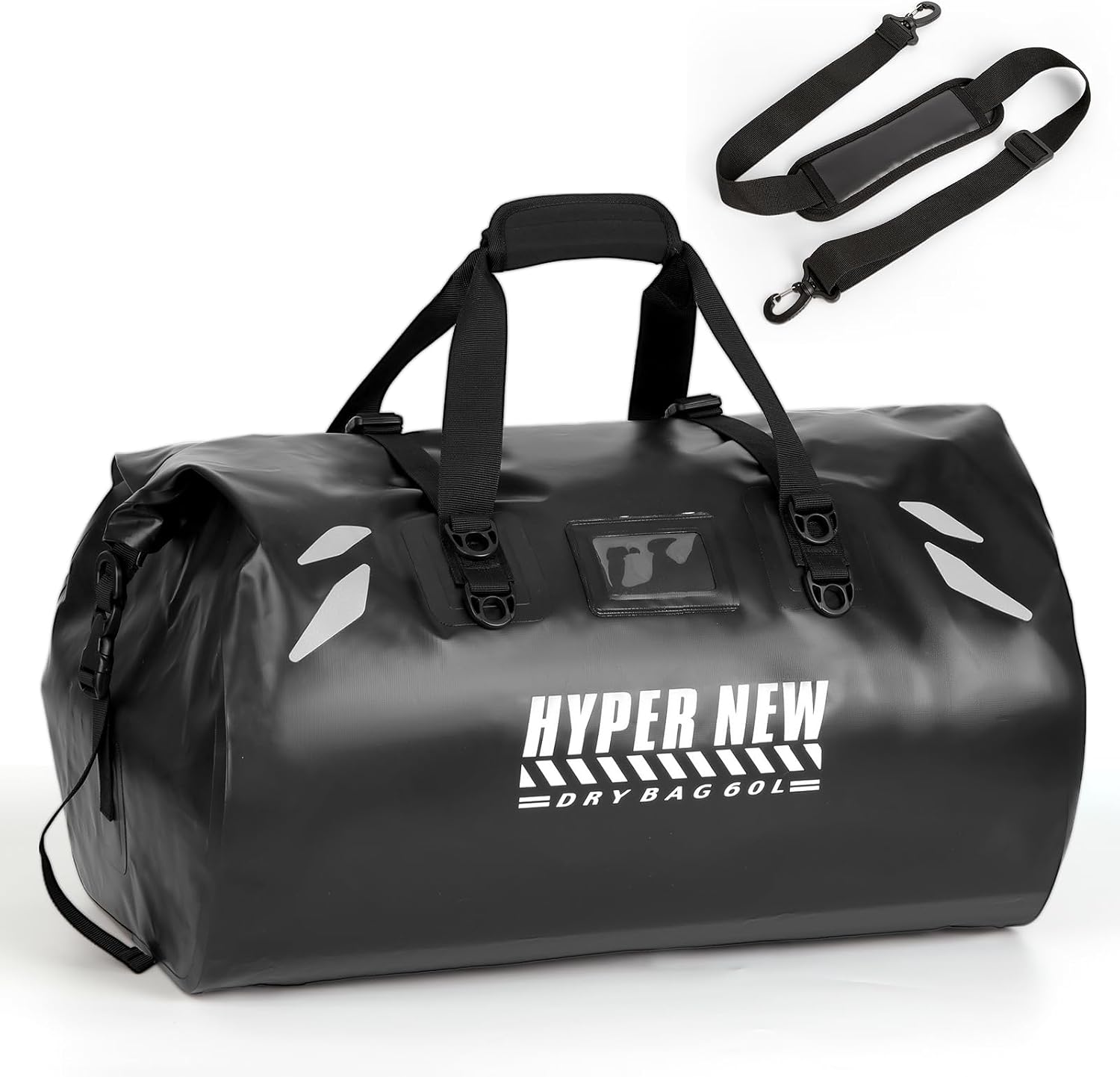 60L Waterproof Bag,Waterproof Dry Bag for Men & Women,Black