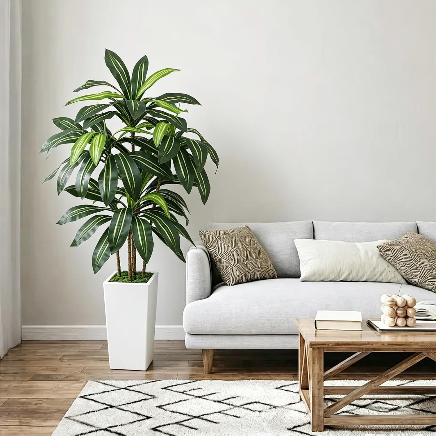 5FT Artificial Dracanea Plant with Heavy Duty Planter — image 6 of 9