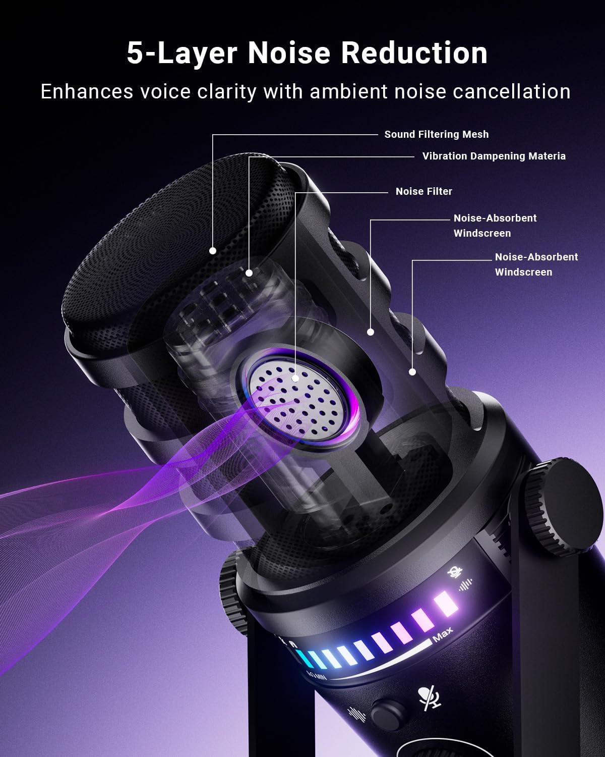 MH-01 RGB USB Condenser Microphone — image 3 of 8