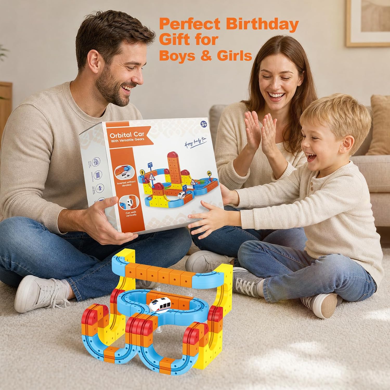 146 PCS Electric Train Set for Kids, 3D Flexible Race Track STEM Toy — image 8 of 8