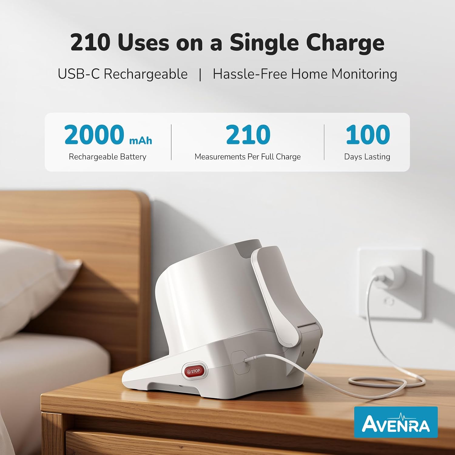 Blood Pressure Monitor for Home Use, No-Wrap Auto-Fit Design — image 5 of 9