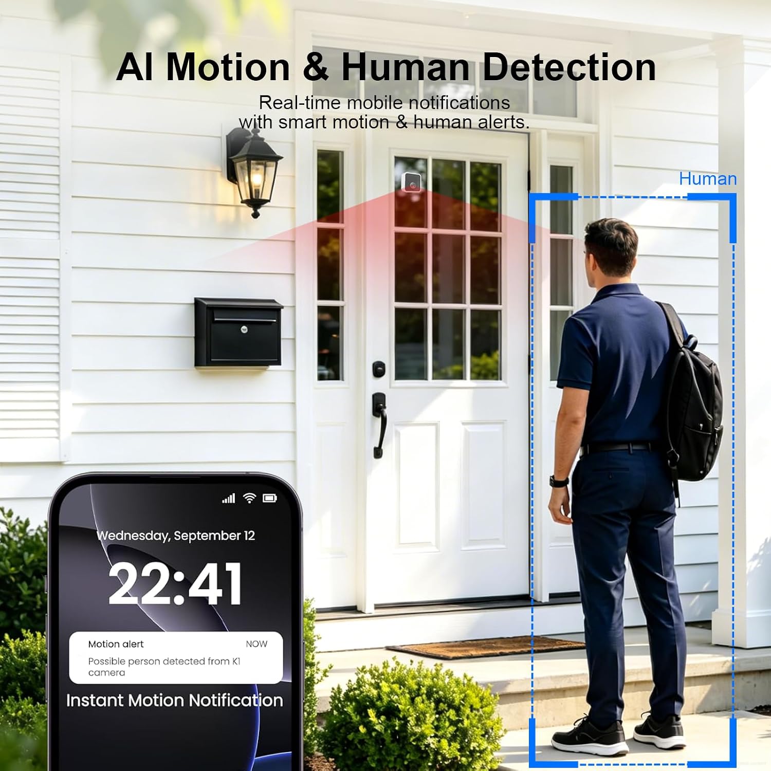 2K Wireless Window Camera with 45-Day Battery, 2.4/5G WiFi, 6s Pre-Roll — image 3 of 7
