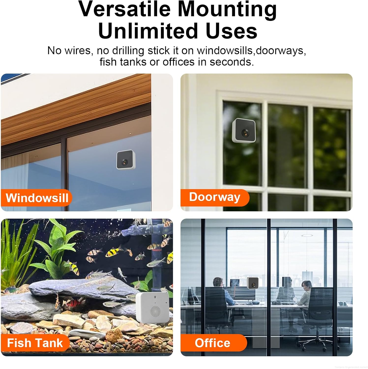 2K Wireless Window Camera with 45-Day Battery, 2.4/5G WiFi, 6s Pre-Roll — image 4 of 7