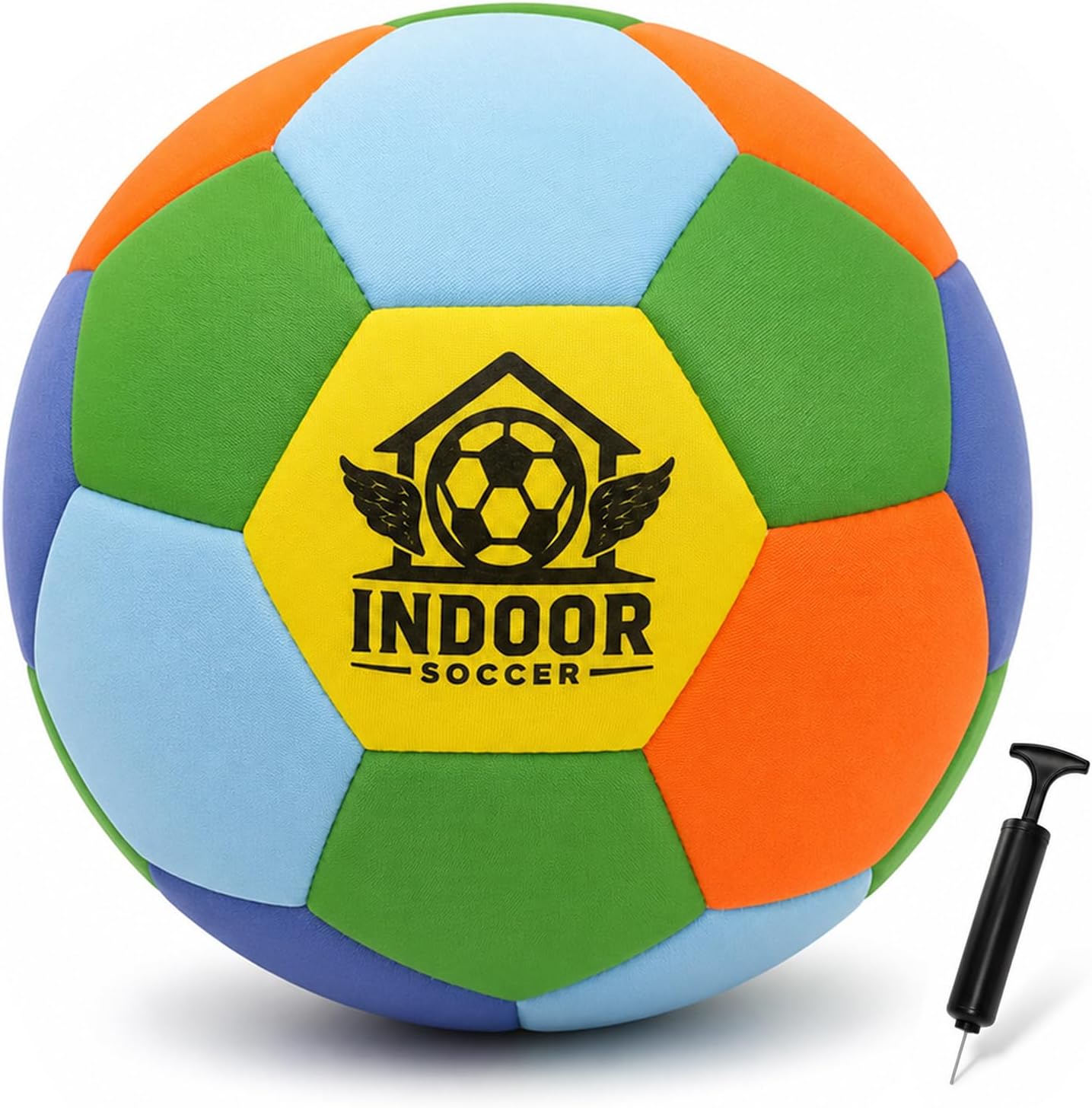 Indoor Soccer Ball Size 4, Silent Soft Foam Soccer Ball for Indoor Training, Lightweight House Soccer Ball for Practice, Ball Control, Juggling and Skills Training (Deflated) — image 8 of 8