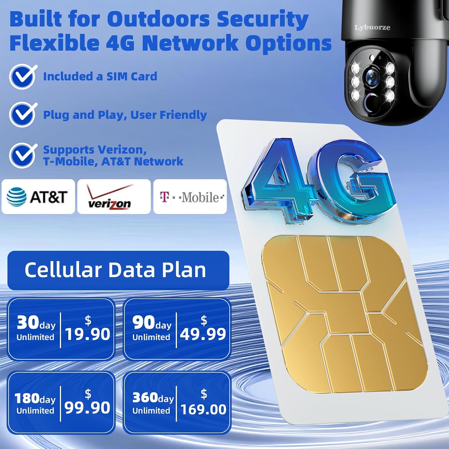 4G LTE Solar PTZ Security Camera (Bluetooth only; No Wi-Fi) — image 3 of 8