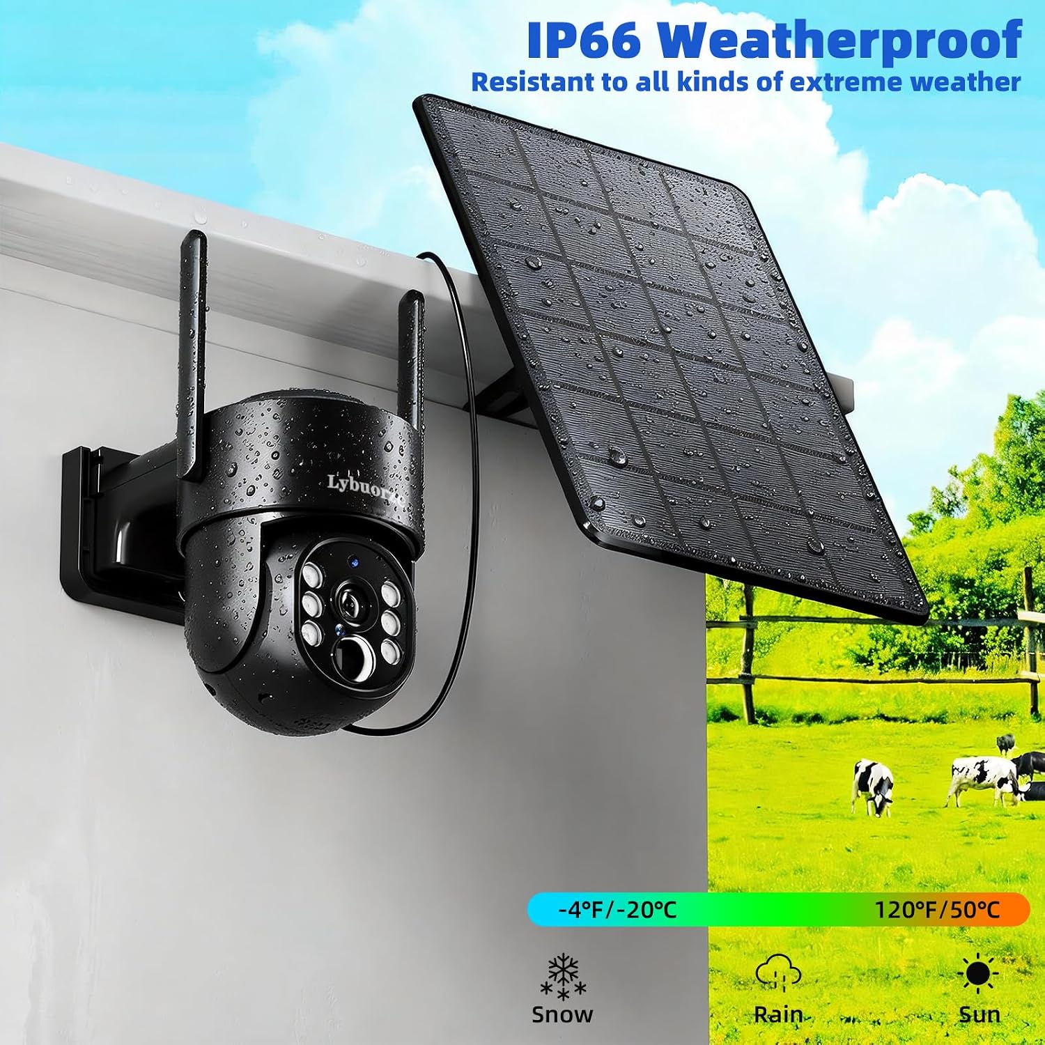 4G LTE Solar PTZ Security Camera (Bluetooth only; No Wi-Fi) — image 5 of 8