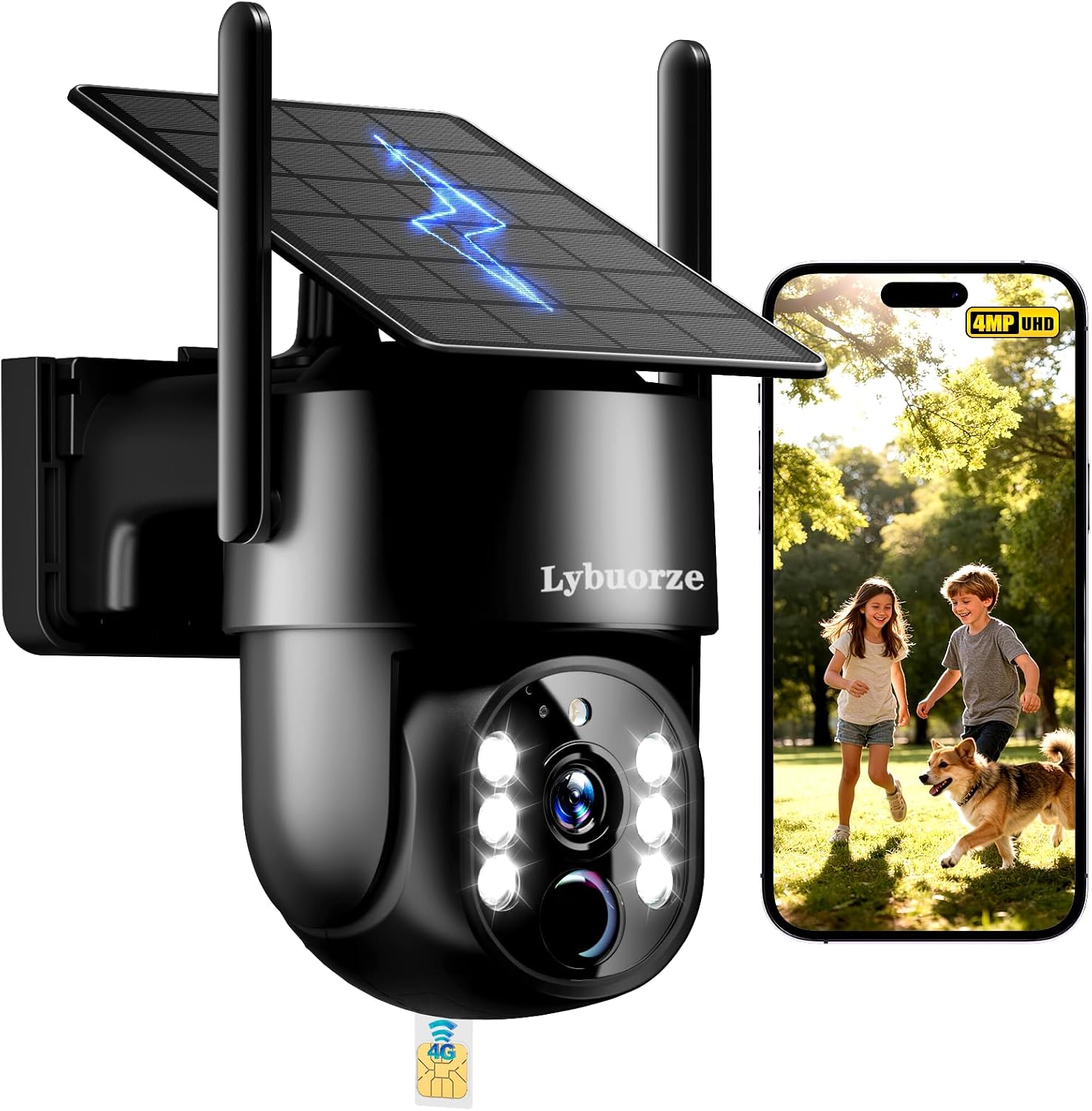 4G LTE Solar PTZ Security Camera (Bluetooth only; No Wi-Fi) — image 8 of 8