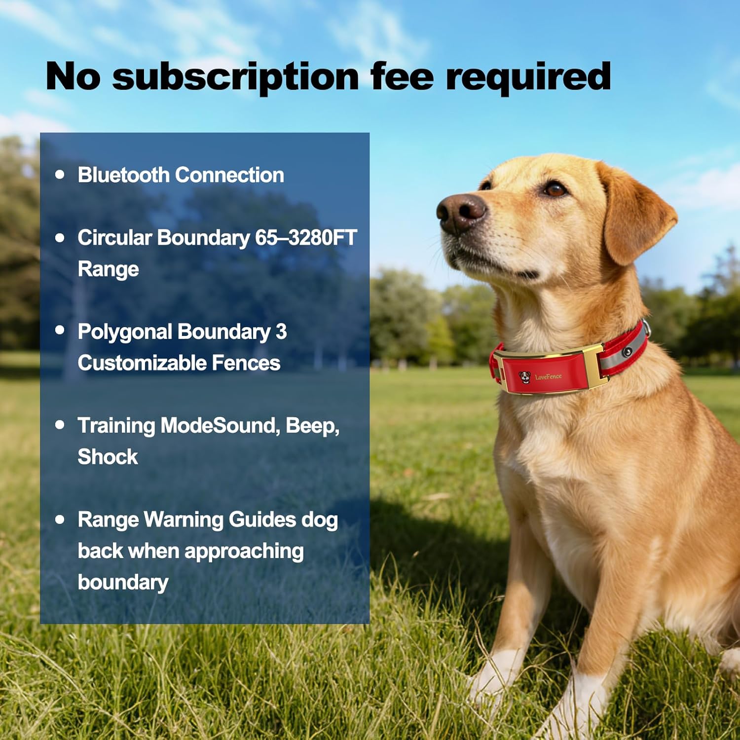 GPS Wireless Dog Fence, No Monthly Fee for Medium & Large Dogs — image 4 of 7