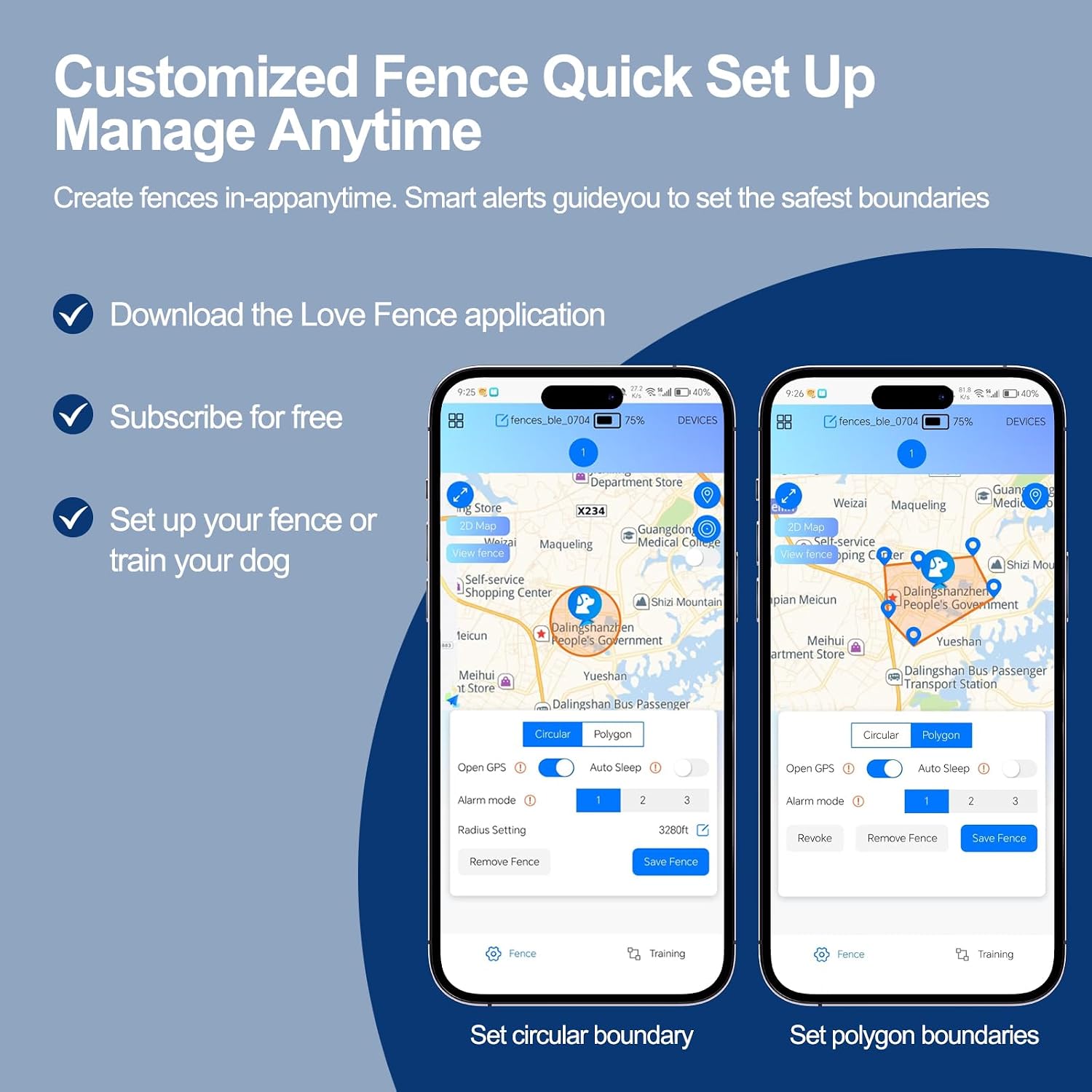GPS Wireless Dog Fence, No Monthly Fee for Medium & Large Dogs — image 5 of 7