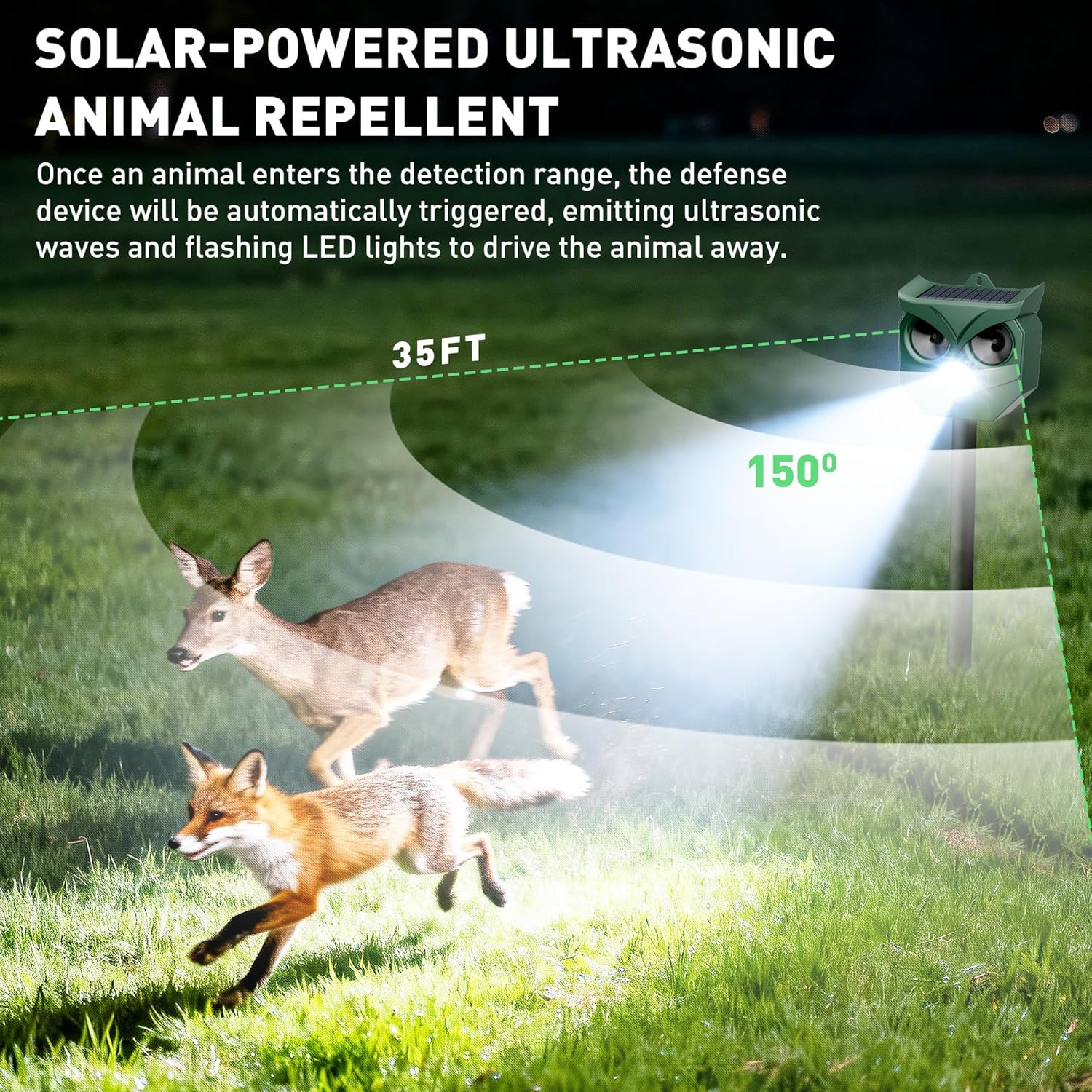 Solar Outdoor Animal Repeller — image 2 of 8