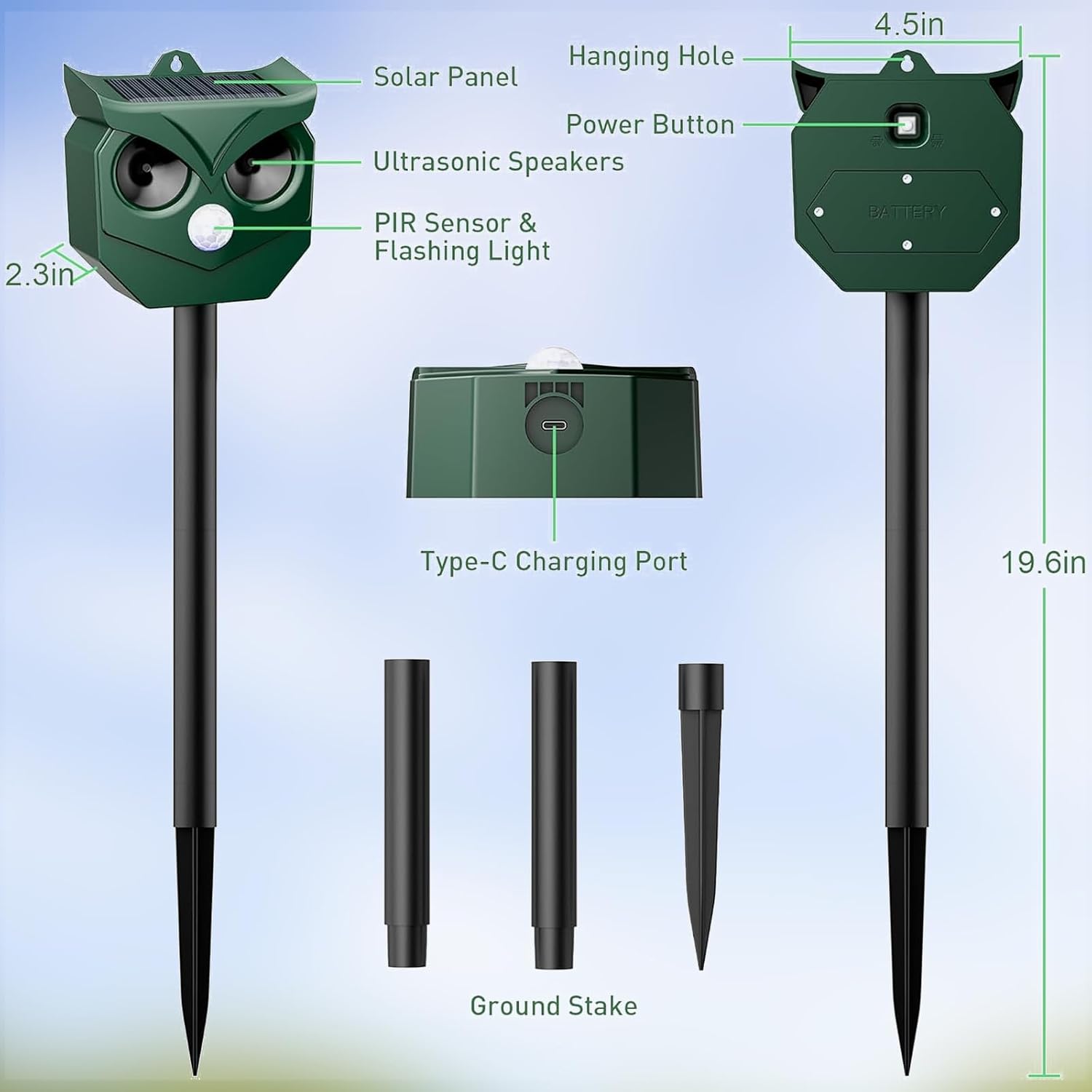 Solar Outdoor Animal Repeller — image 7 of 8