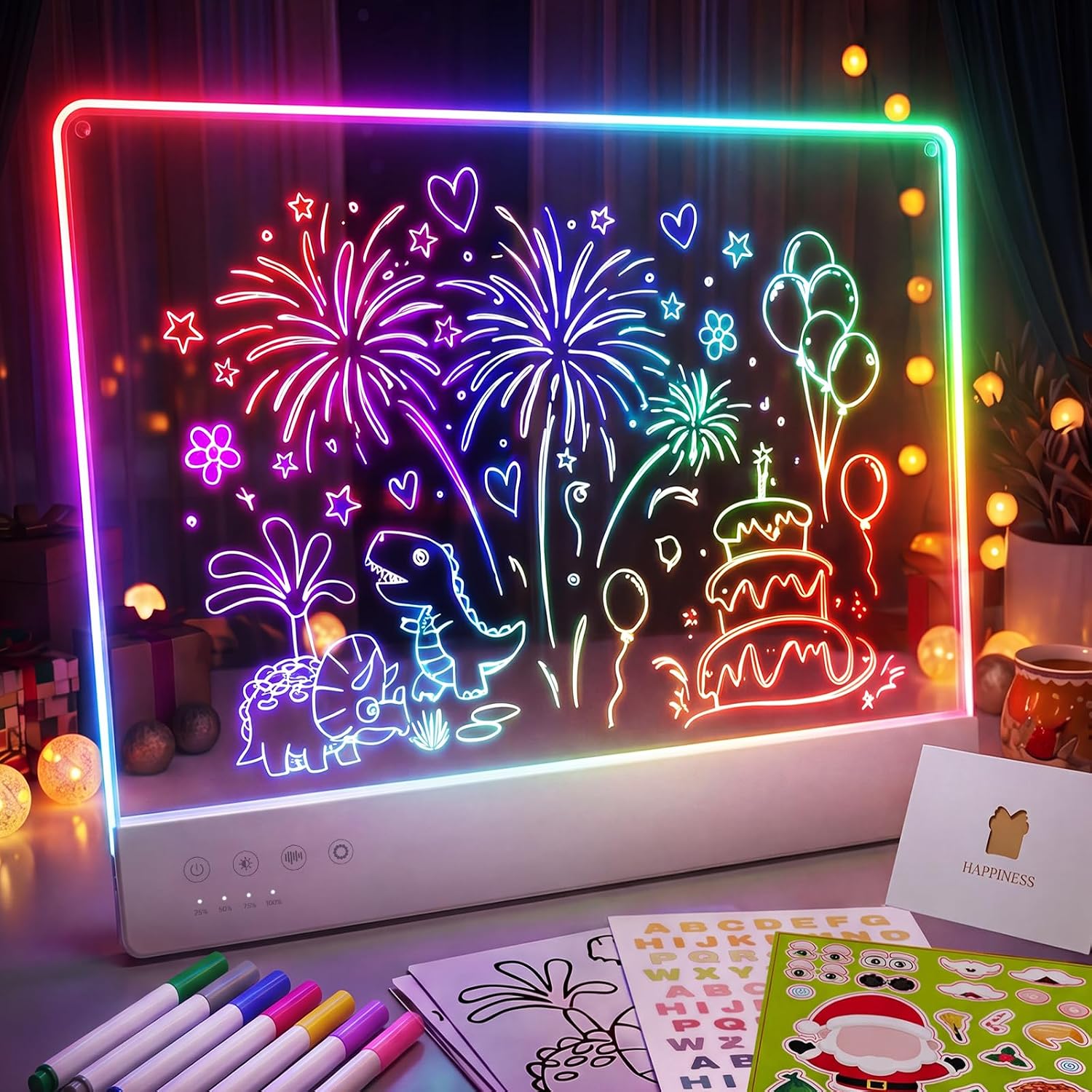 LED Drawing Board for Kids, 16" Rechargeable DIY Light Up Drawing Tablet — image 10 of 10