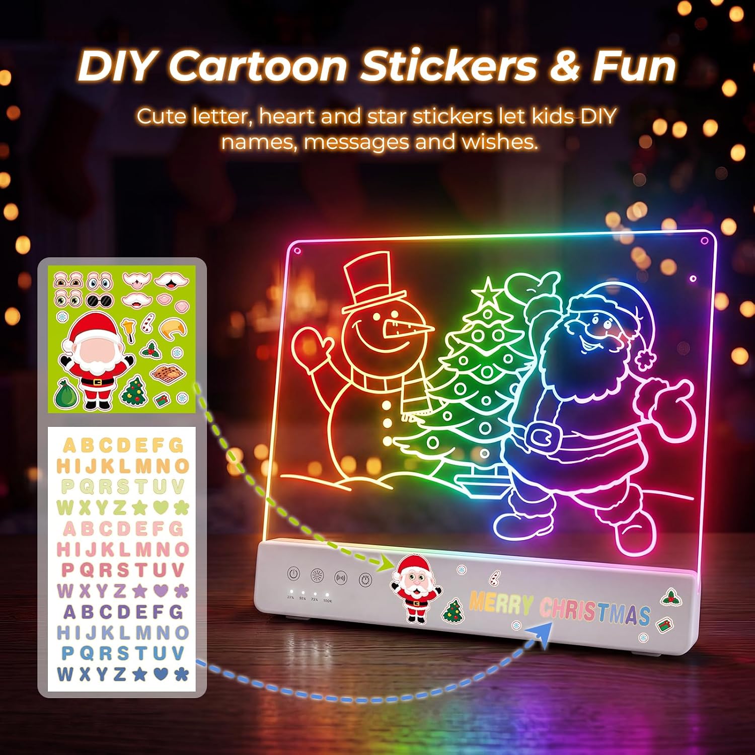 LED Drawing Board for Kids, 16" Rechargeable DIY Light Up Drawing Tablet — image 2 of 10