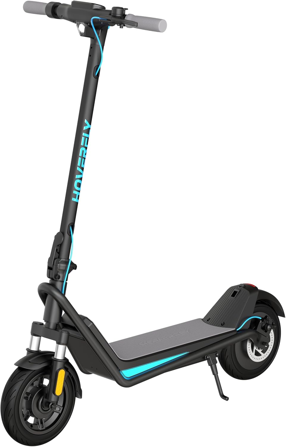 HOVERFLY Electric Scooter for Adults, 10" Solid Tires, 36V 7.8Ah Battery, Electric Code Lock, Big LCD Display w/ Cruise Control, Front Suspension Foldable Escooter — image 11 of 11