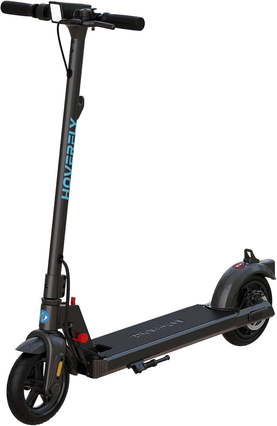 HOVERFLY Electric Scooter for Adults, 10" Solid Tires, 36V 7.8Ah Battery, Electric Code Lock, Big LCD Display w/ Cruise Control, Front Suspension Foldable Escooter — image 9 of 11