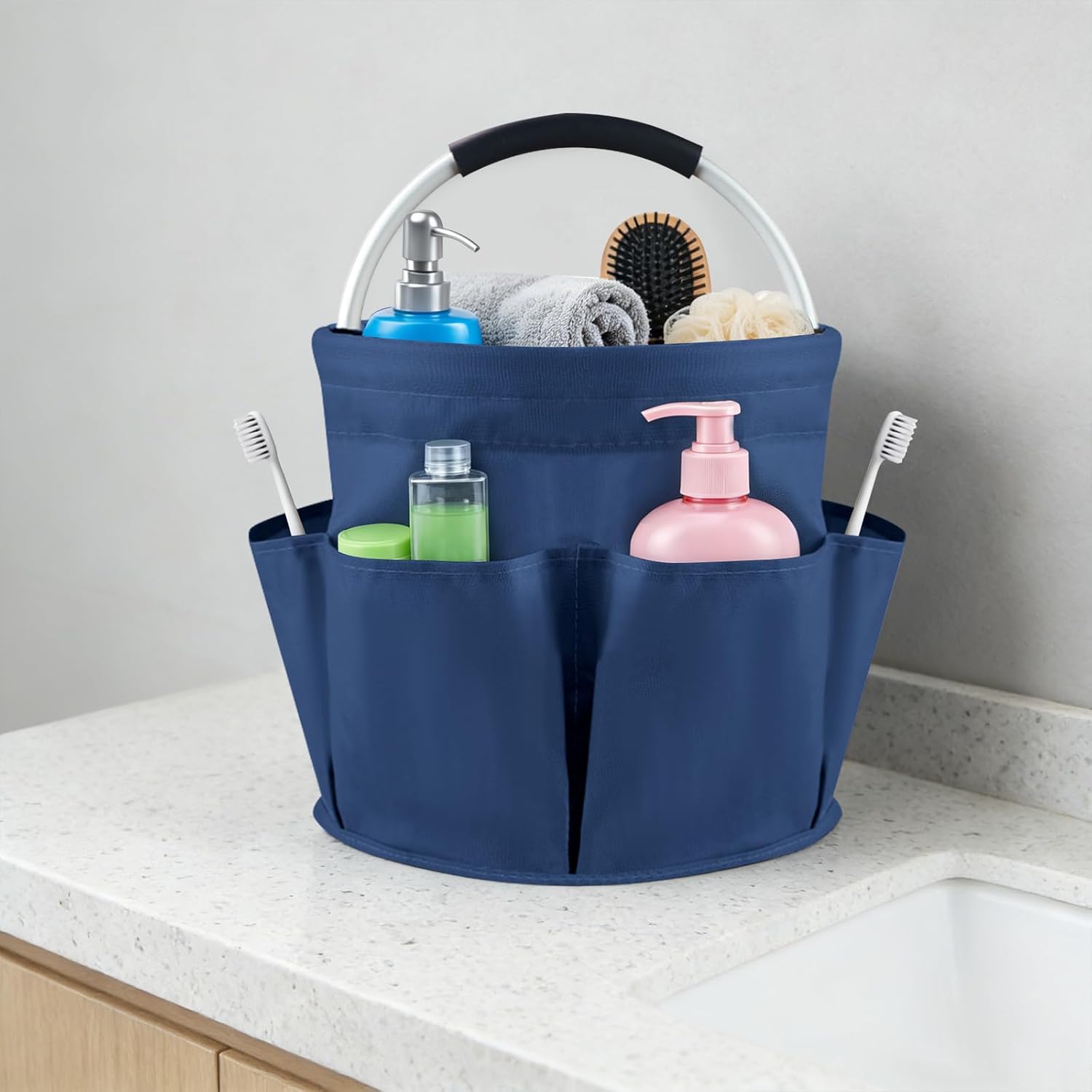 17L Cleaning Caddy with Handle and 6 Pockets — image 7 of 7