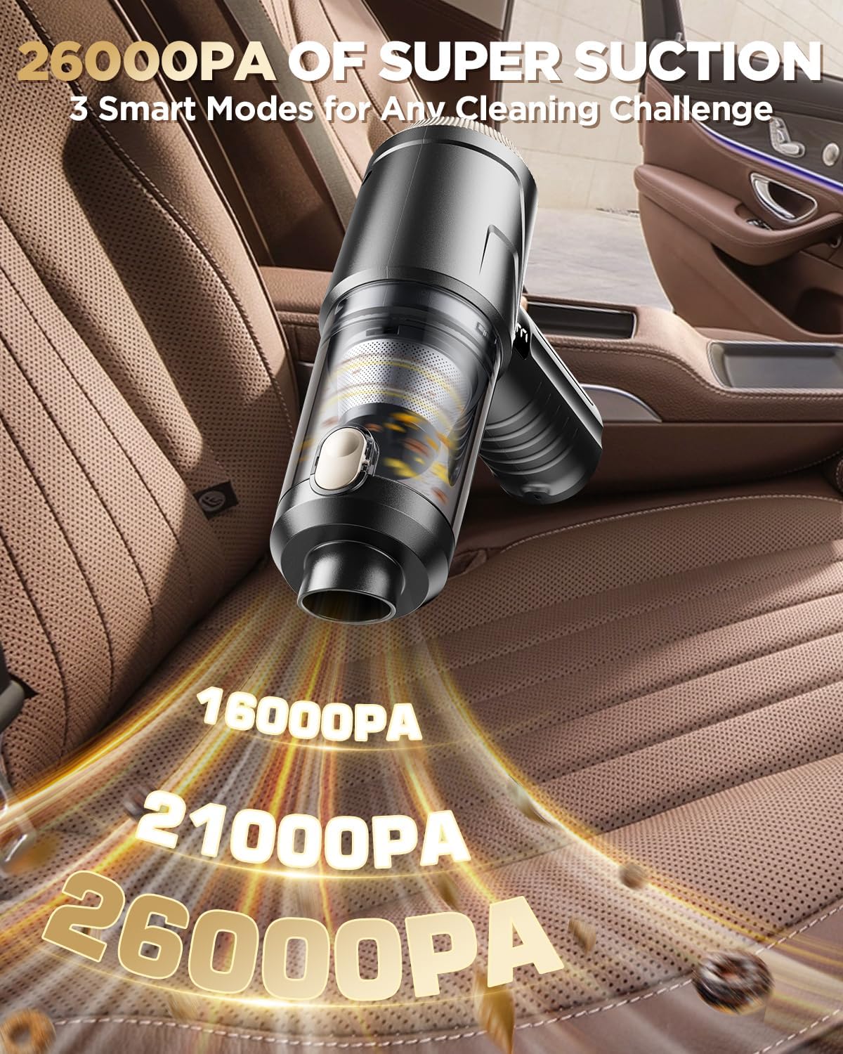 Handheld Vacuum Cleaner 26000Pa Suction with Brushless Motor — image 2 of 8
