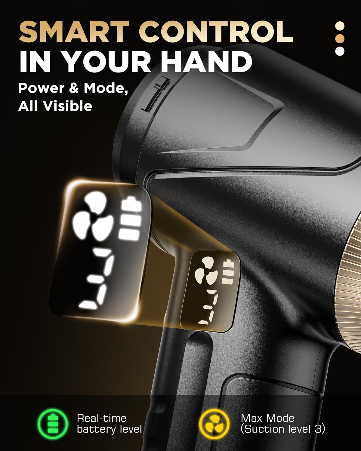 Handheld Vacuum Cleaner 26000Pa Suction with Brushless Motor — image 5 of 8