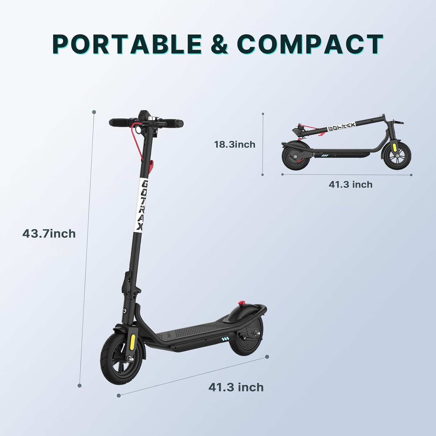 GOTRAX Electric Scooter for Adult,8.5" Tire,12 Mile & 15.5Mph by 250W Motor — image 8 of 12