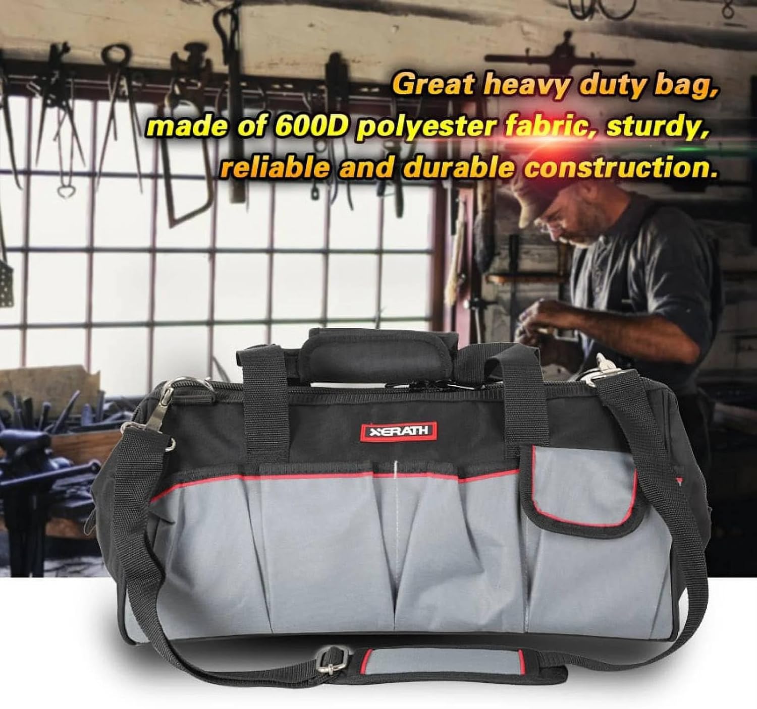 18 inch Multi-Functional Tool Bag Wide Soft Gate Mouth, Tool Storage Bag — image 5 of 7