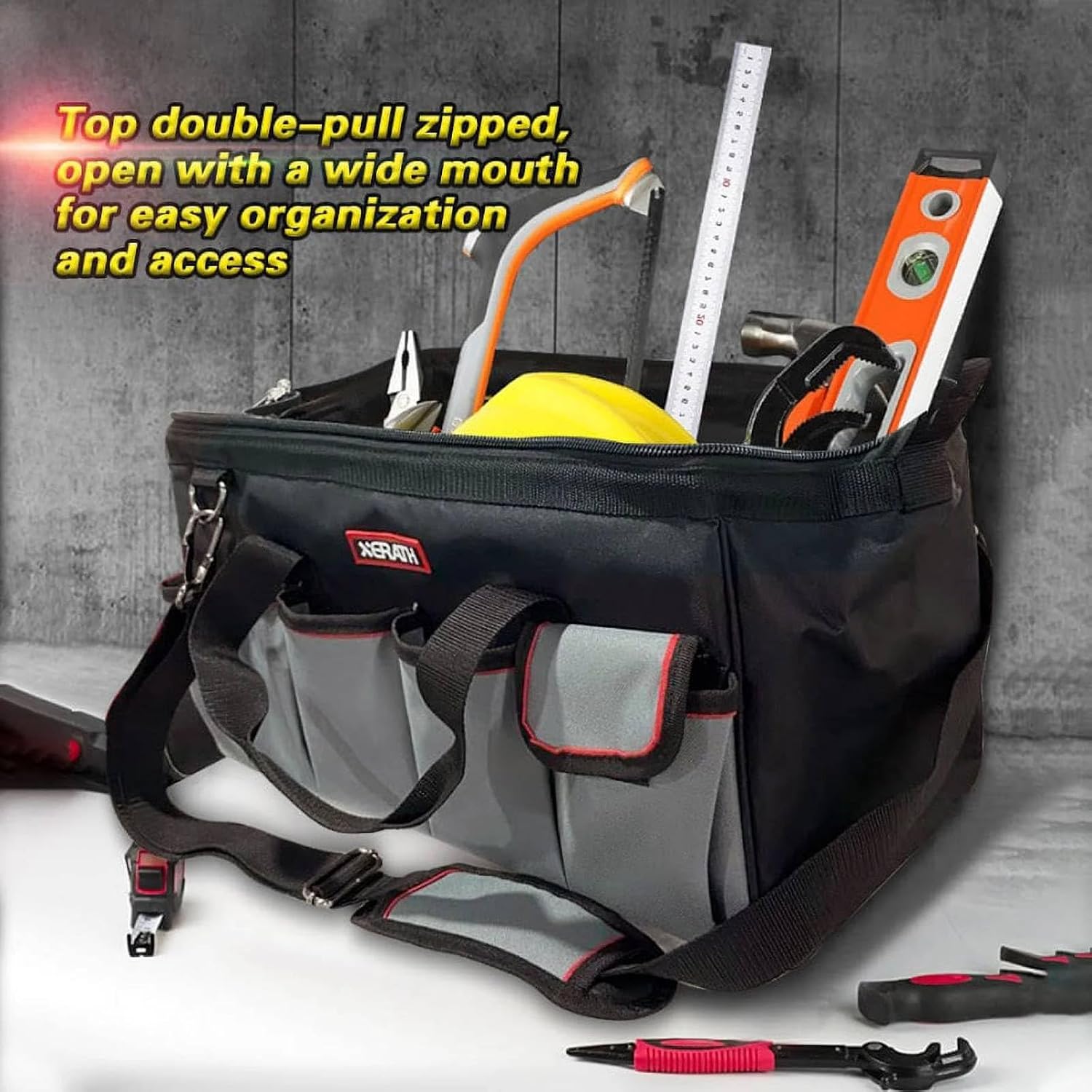 18 inch Multi-Functional Tool Bag Wide Soft Gate Mouth, Tool Storage Bag — image 6 of 7