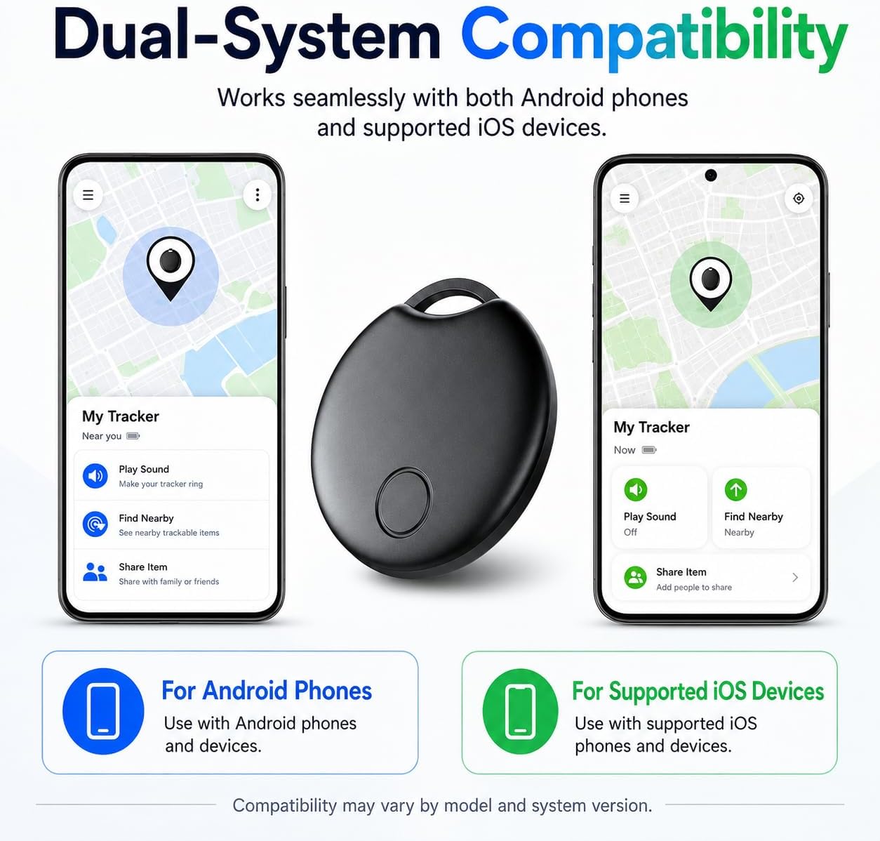 2026 Tracker Smart Tags for iOS and Android,Dual System Android Tracker Tags Bluetooth Key Finder Compatible with iOS and Android for Keys, Luggage and More — image 5 of 7