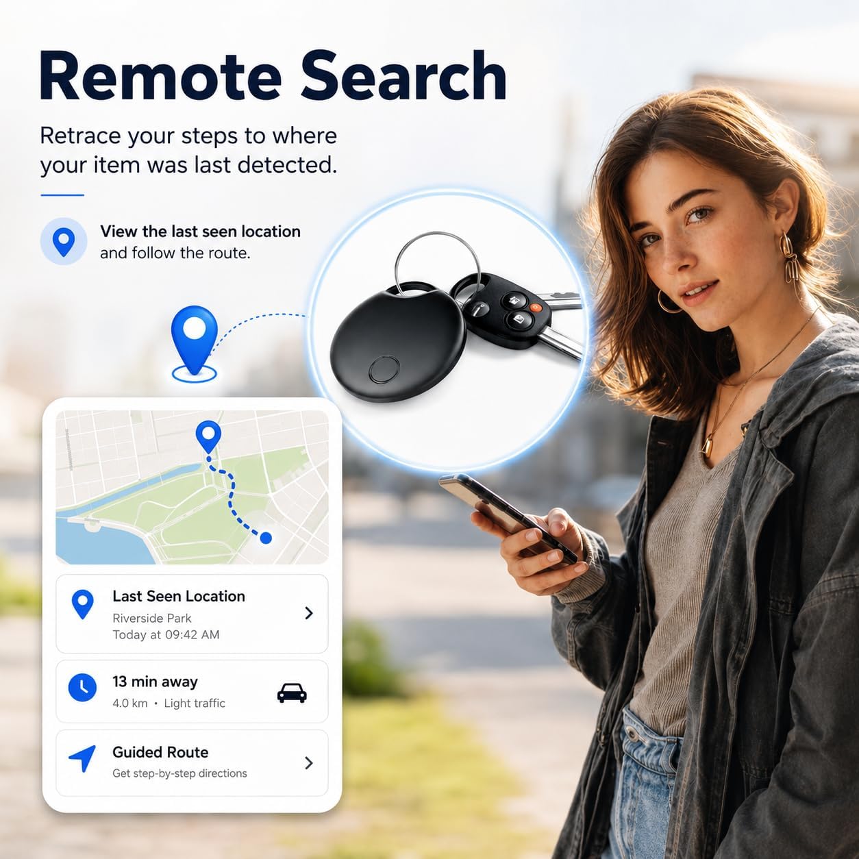 2026 Tracker Smart Tags for iOS and Android,Dual System Android Tracker Tags Bluetooth Key Finder Compatible with iOS and Android for Keys, Luggage and More — image 6 of 7