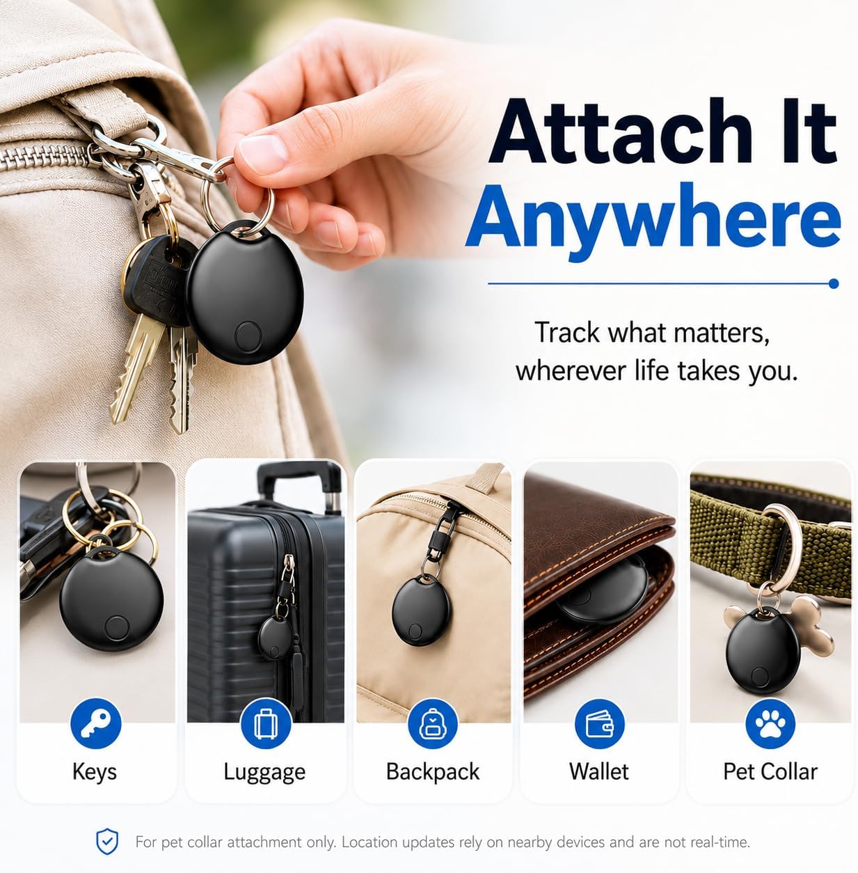 2026 Tracker Smart Tags for iOS and Android,Dual System Android Tracker Tags Bluetooth Key Finder Compatible with iOS and Android for Keys, Luggage and More — image 7 of 7