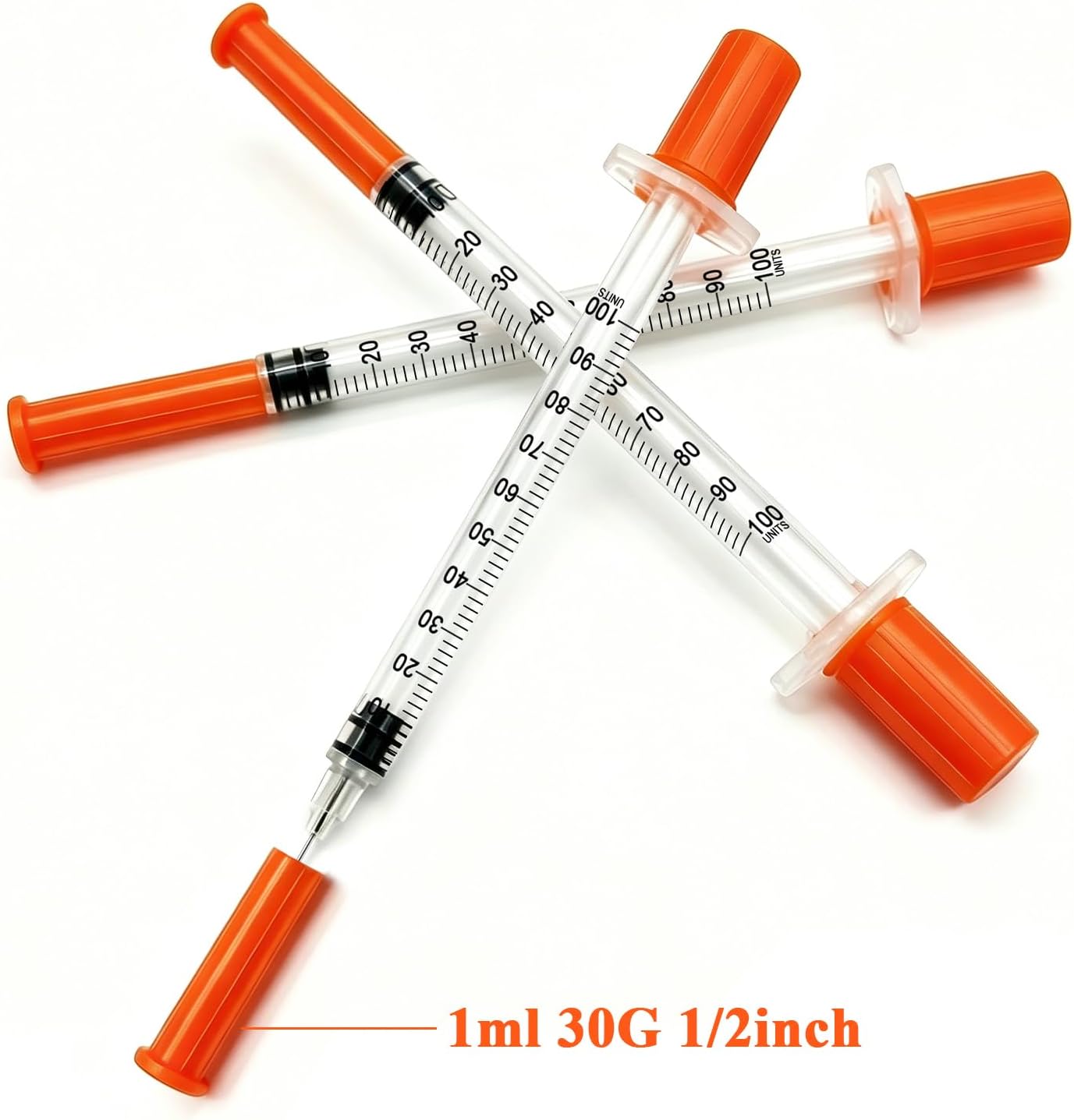 1ml 31Ga 5/16" (8mm) Syringe with Needle, Individually Wrapped, Pack of 30 — image 5 of 10