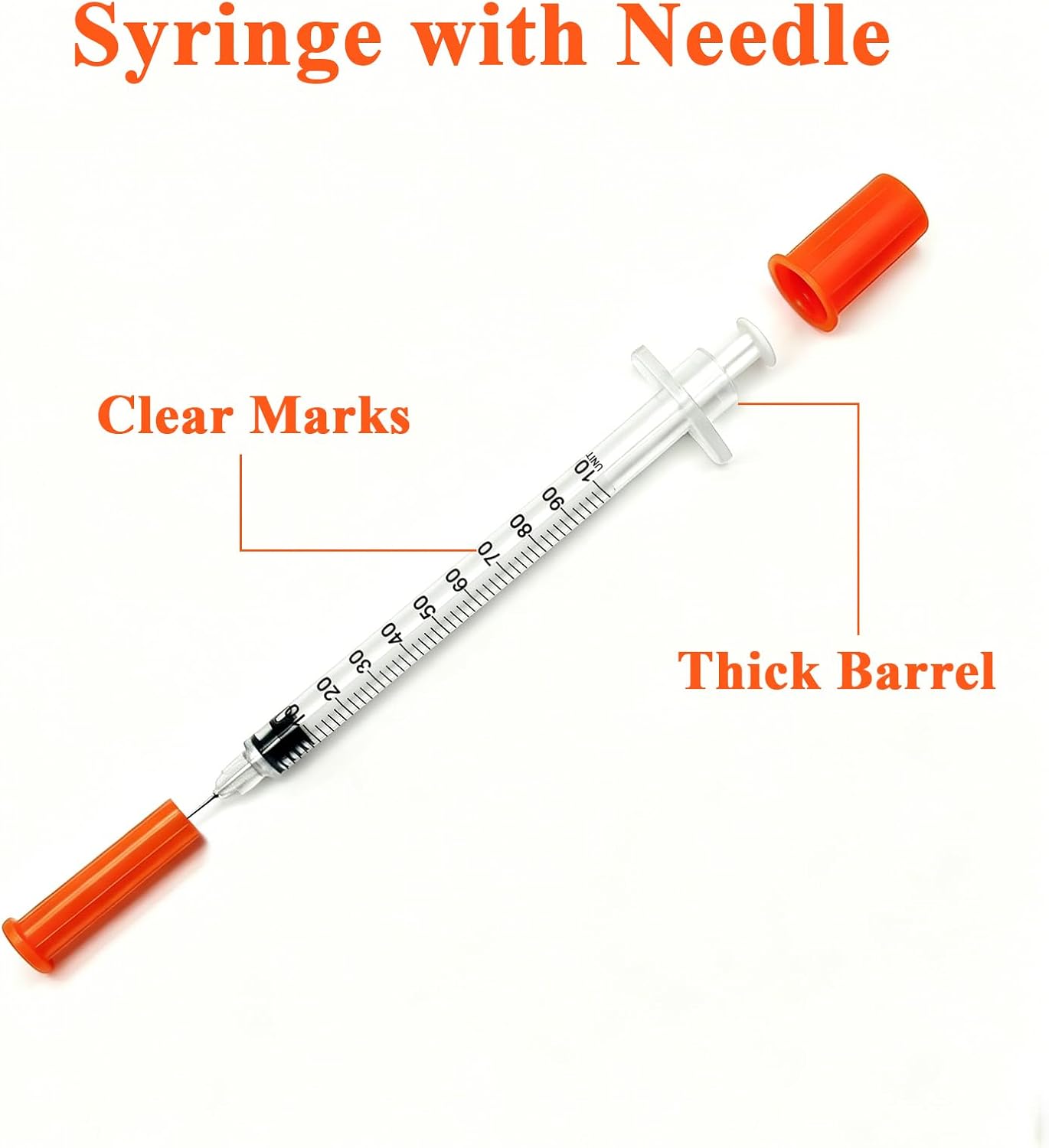 1ml 31Ga 5/16" (8mm) Syringe with Needle, Individually Wrapped, Pack of 30 — image 6 of 10