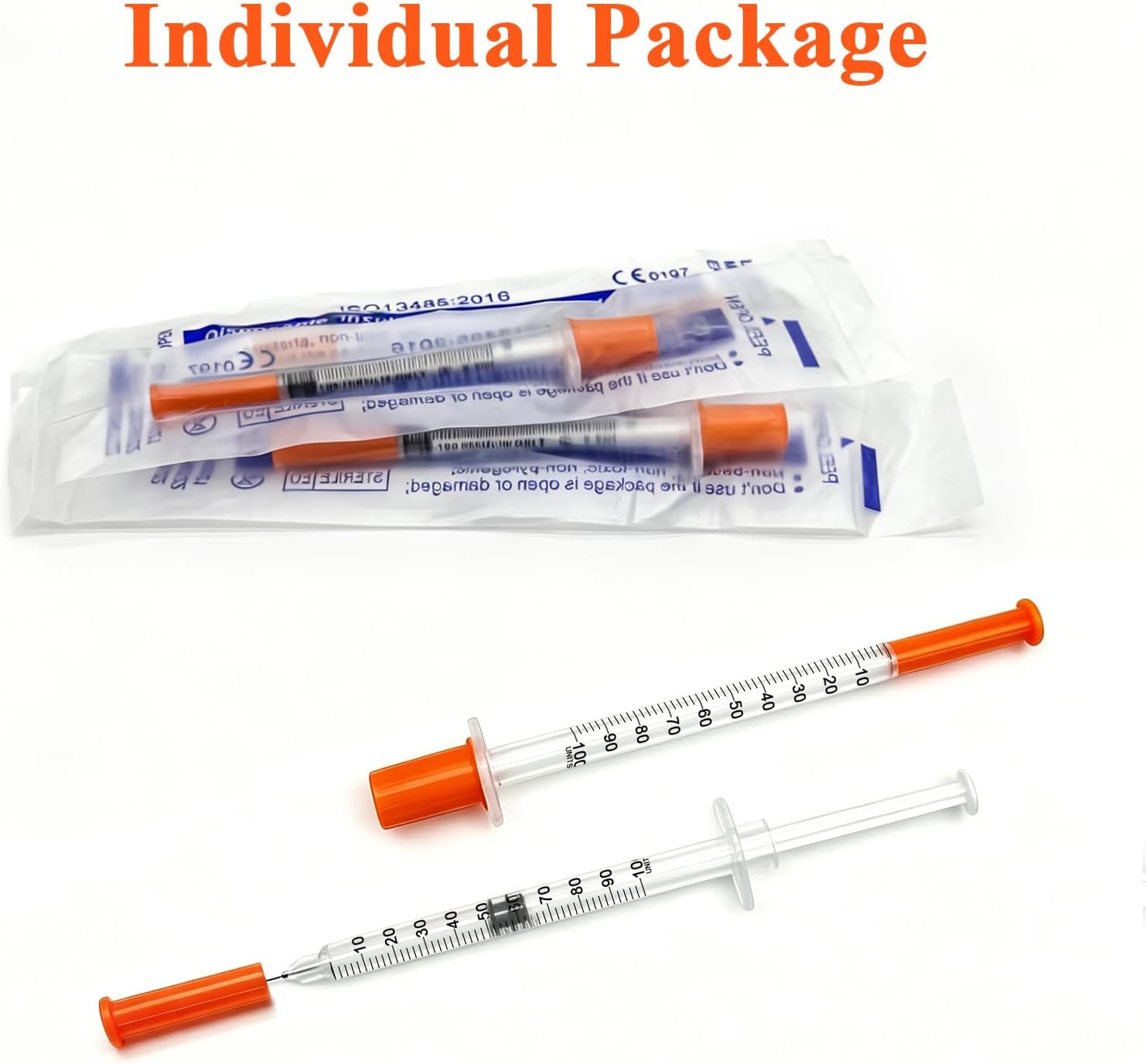 1ml 31Ga 5/16" (8mm) Syringe with Needle, Individually Wrapped, Pack of 30 — image 7 of 10