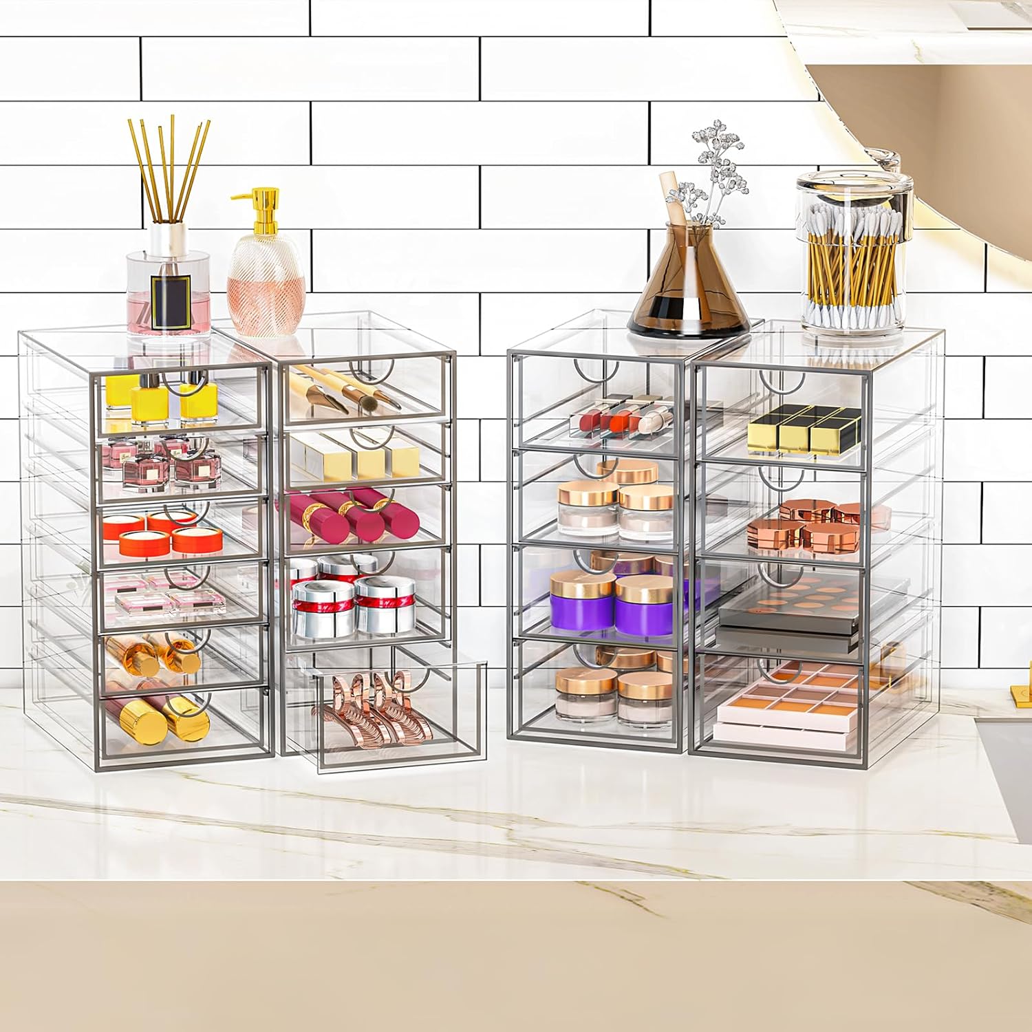 Acrylic Makeup Organizer with 19 Drawers,Storage Drawer Organizer — image 2 of 8