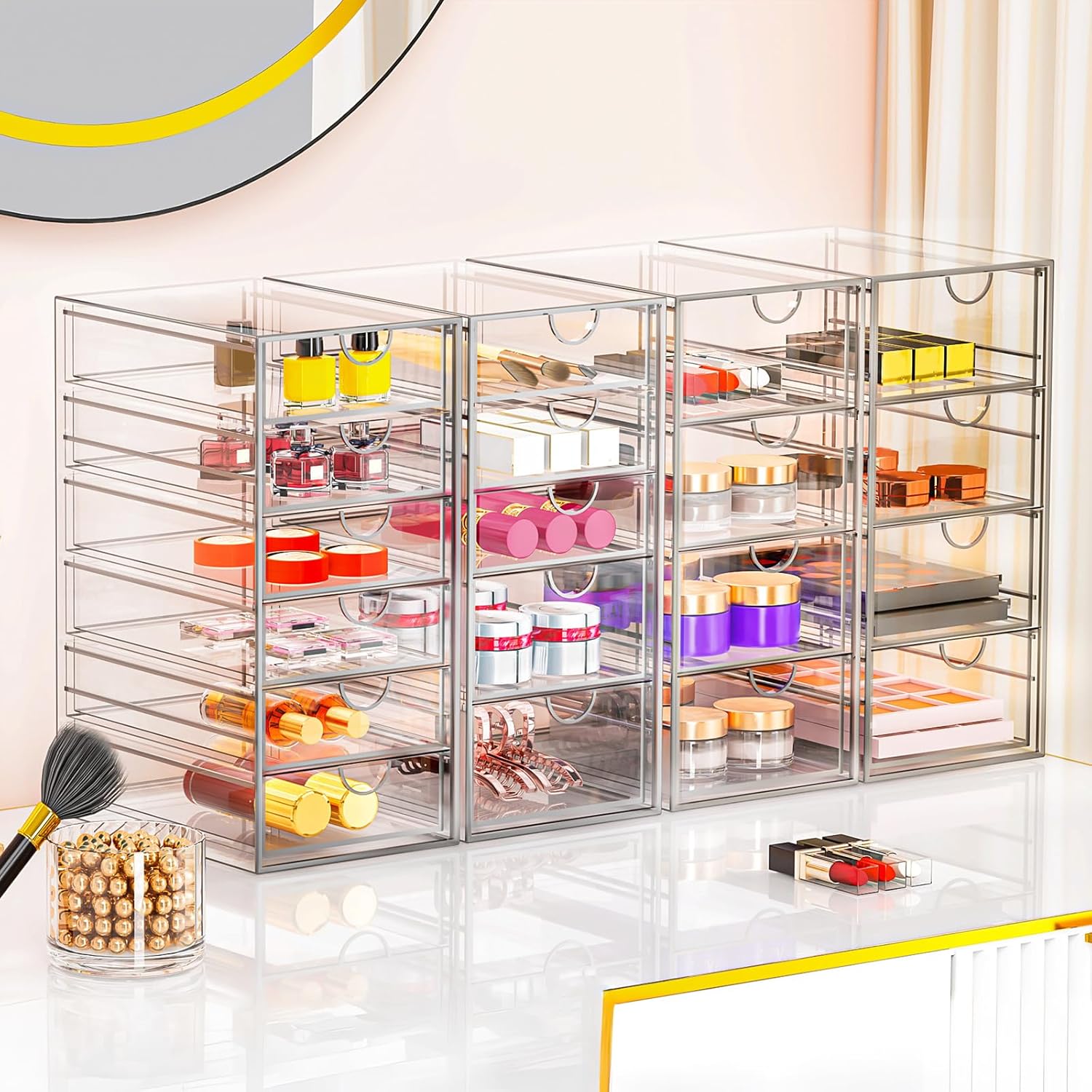 Acrylic Makeup Organizer with 19 Drawers,Storage Drawer Organizer — image 6 of 8