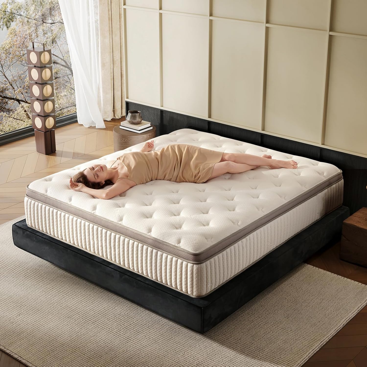Queen Mattress, 12 Inch Hybrid Queen Mattress in a Box, Memory Foam & Individual Pocket Springs, Medium Firm, Motion Isolation, Ideal for All Sleep Positions, CertiPUR-US Certified — image 10 of 10