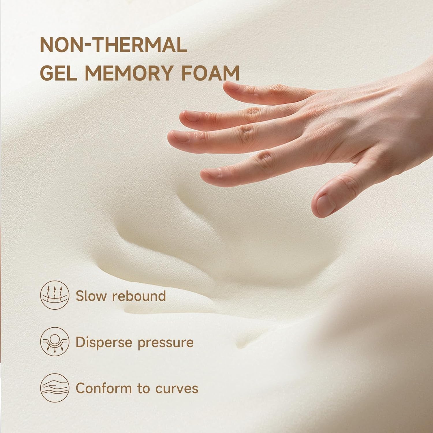 Queen Mattress, 12 Inch Hybrid Queen Mattress in a Box, Memory Foam & Individual Pocket Springs, Medium Firm, Motion Isolation, Ideal for All Sleep Positions, CertiPUR-US Certified — image 5 of 10