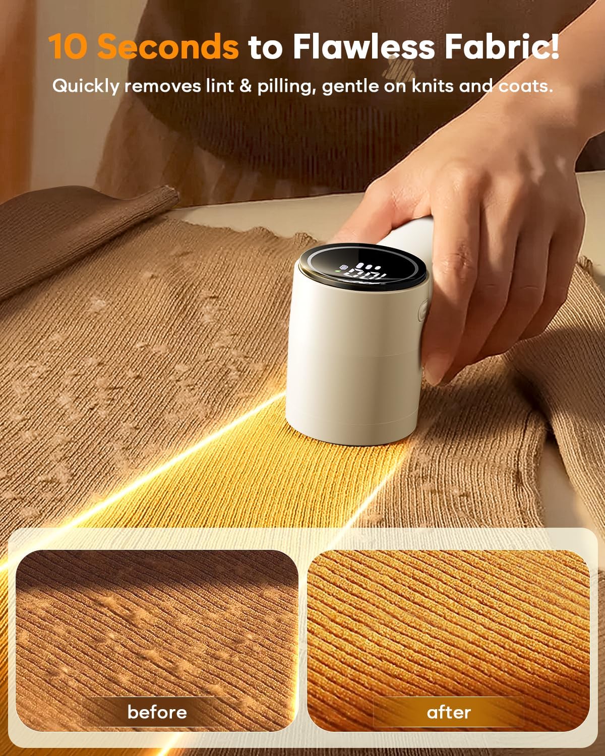 Fabric Shaver, Lint Remover Rechargeable,6-Blade Lint Remover — image 2 of 8