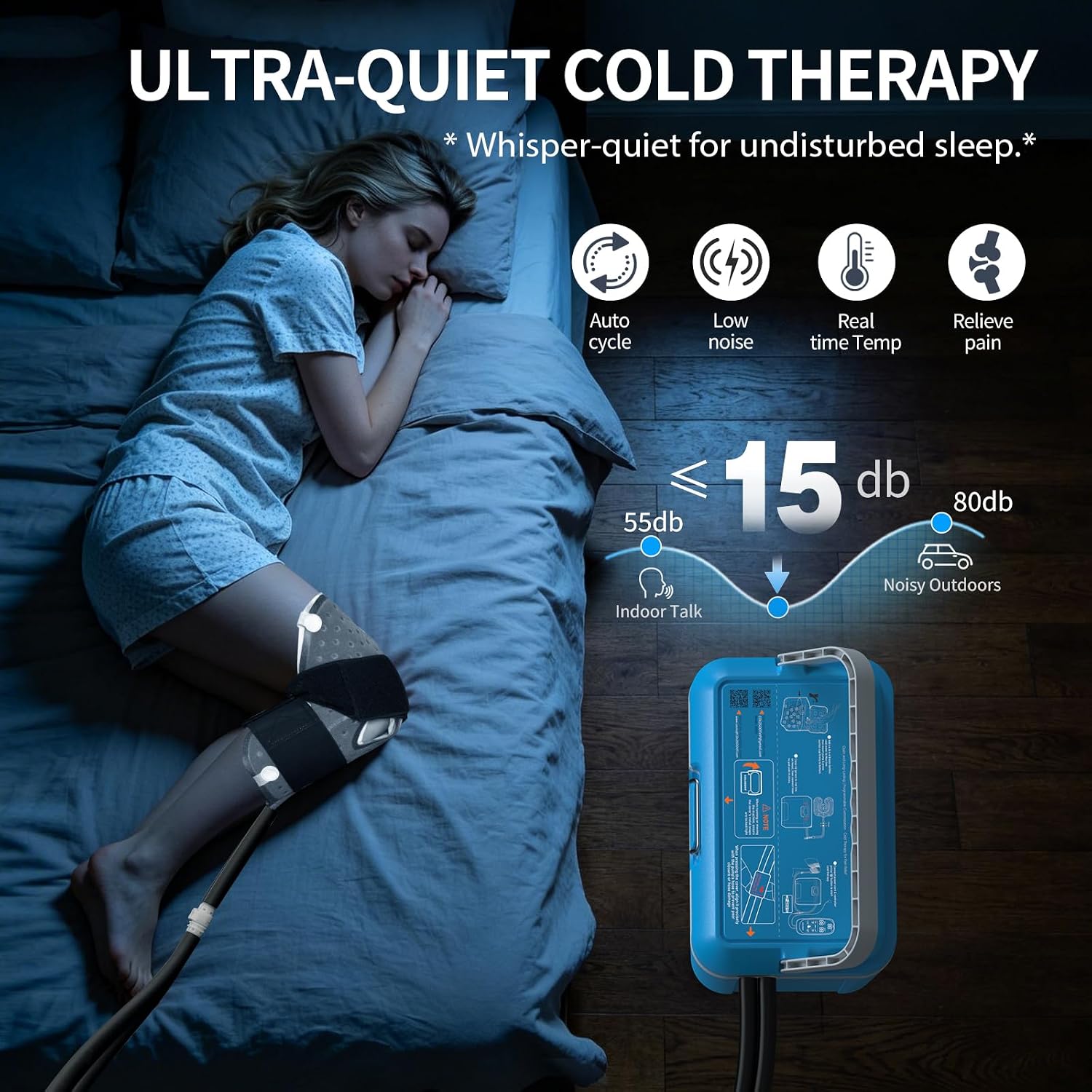 Programmable Timer Ice Machine for Knee After Surgery w/Temp Disp — image 3 of 12