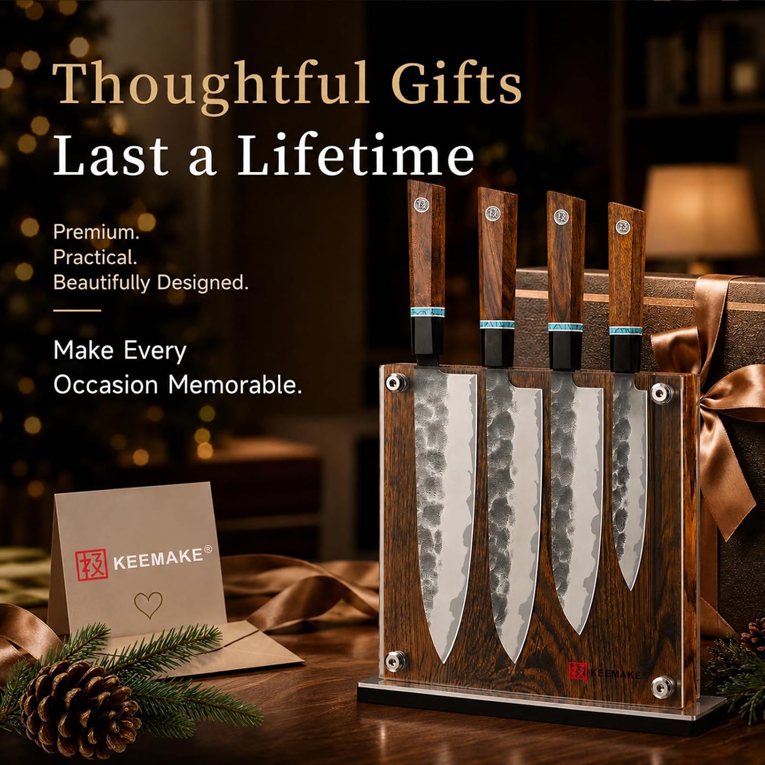 Magnetic Kitchen Knife Block Holder with Acrylic Shield — image 8 of 9