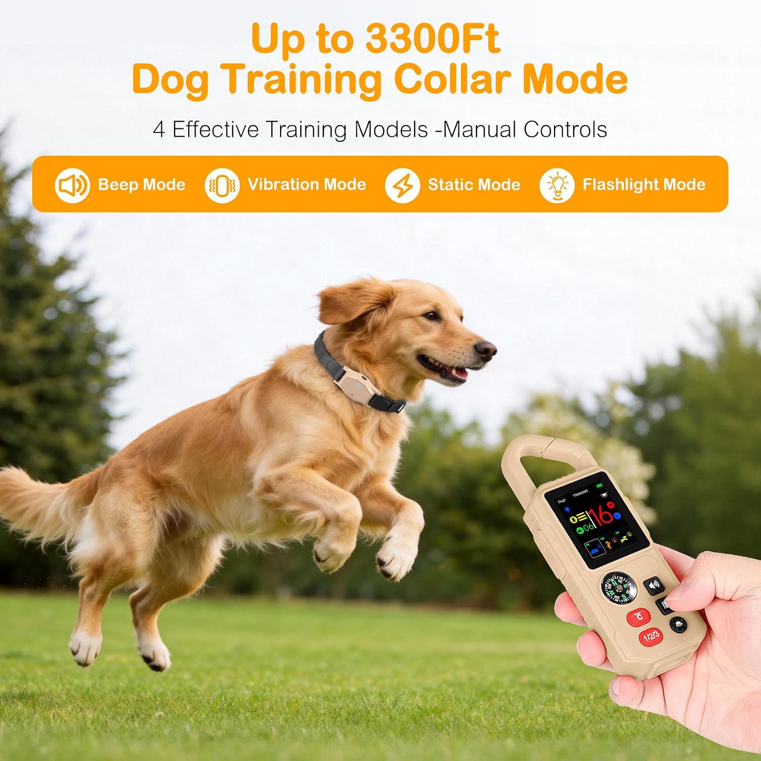 4-in-1 Wireless Dog Fence System for Medium Large Dogs, Remote Training — image 5 of 8
