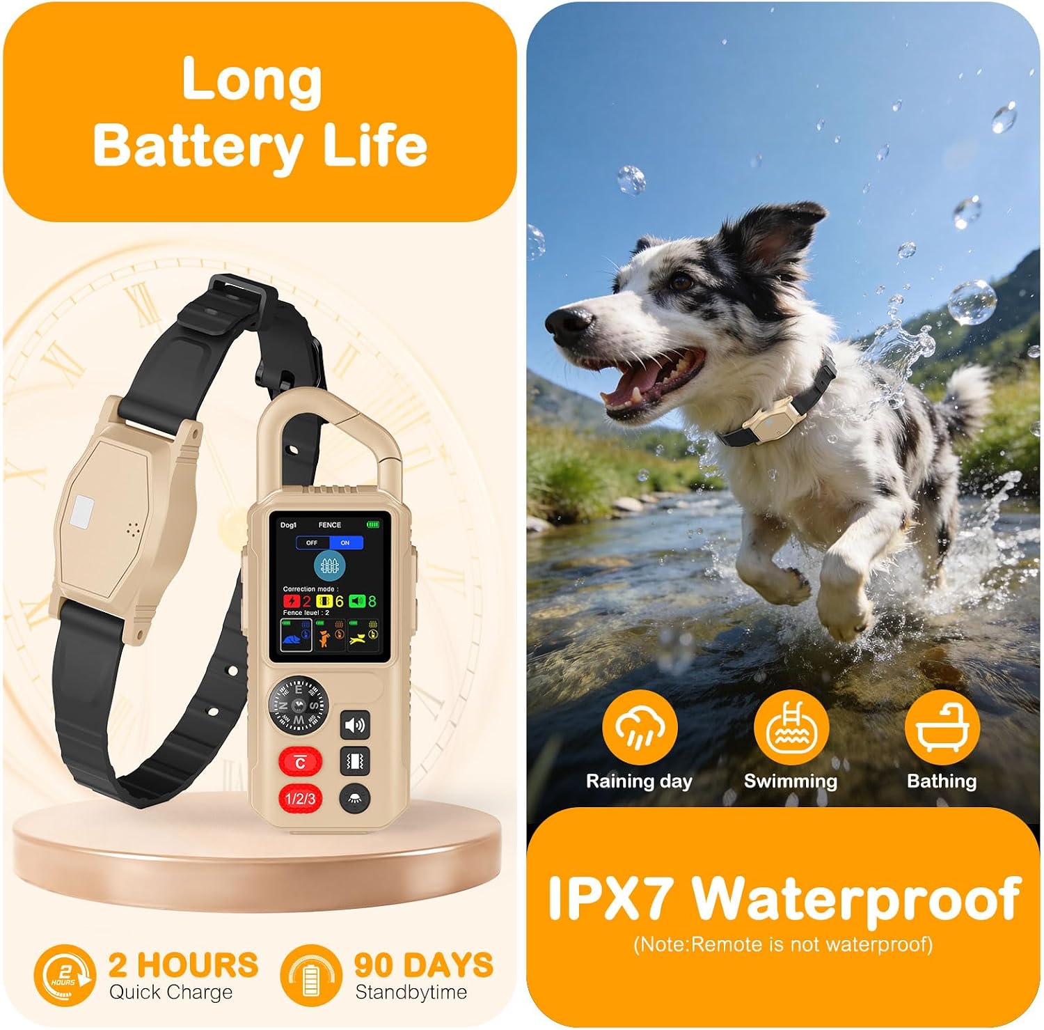 4-in-1 Wireless Dog Fence System for Medium Large Dogs, Remote Training — image 7 of 8