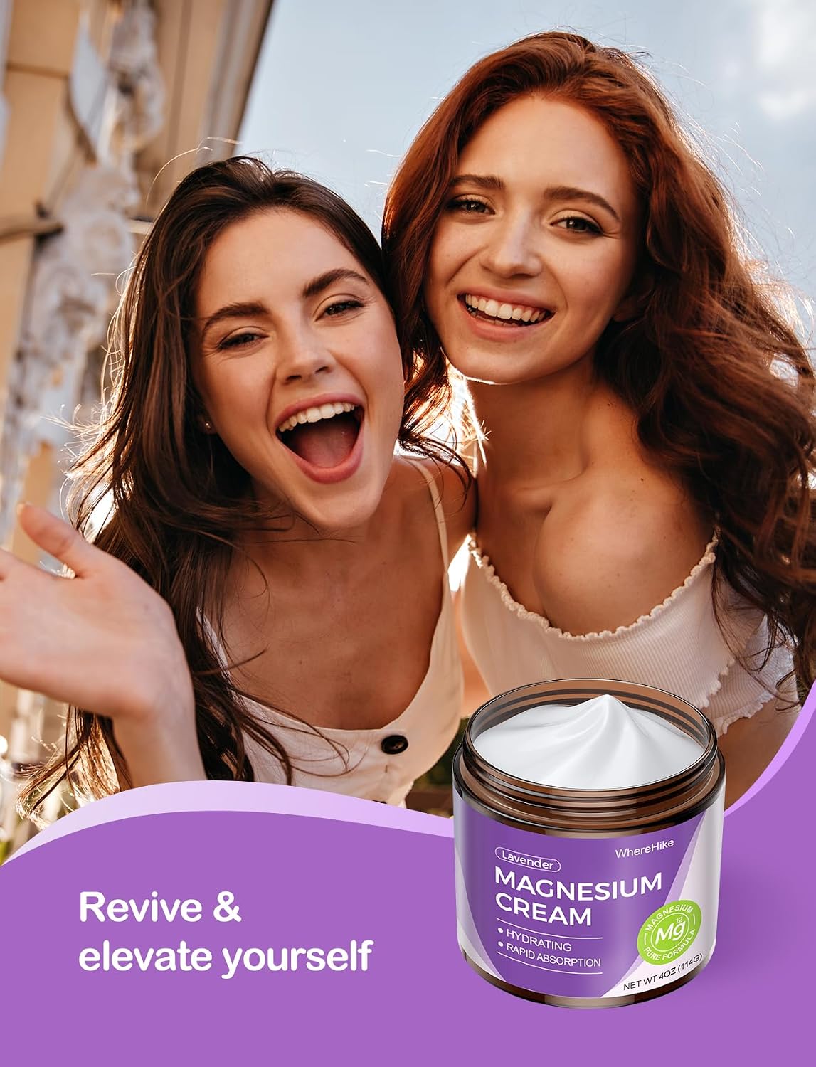 Natural Topical Magnesium Cream – Magnesium Lotion for Nighttime Skin Care, Lightweight Moisturizing Body Cream for Deep Hydration-Lavender — image 6 of 9