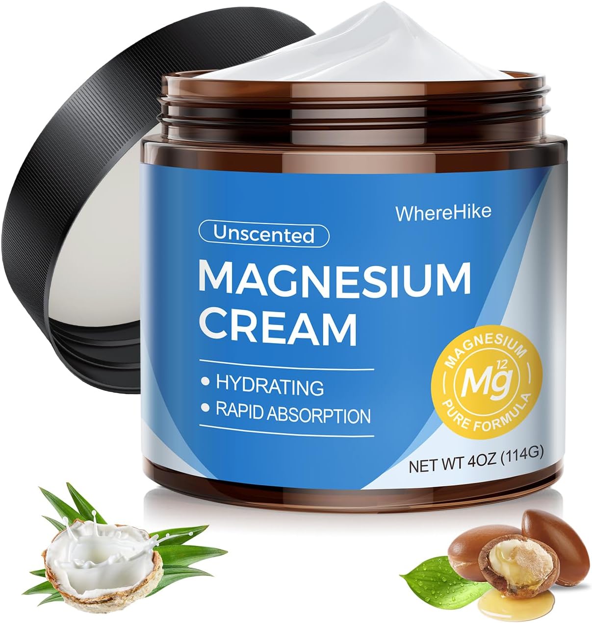 Natural Topical Magnesium Cream – Magnesium Lotion for Nighttime Skin Care, Lightweight Moisturizing Body Cream for Deep Hydration-Lavender — image 9 of 9