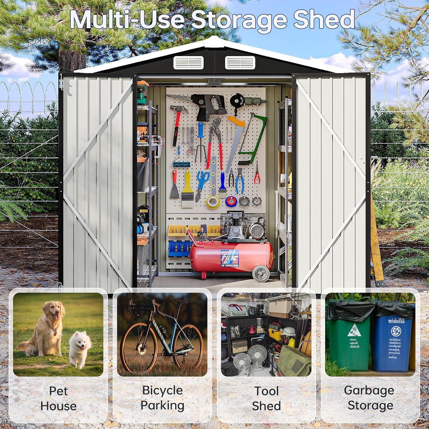 6 x 4 Garden Tool Shed — image 4 of 12