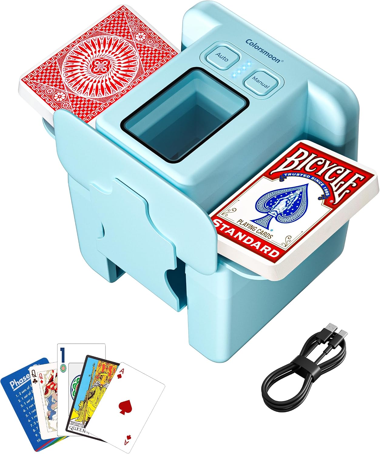 Automatic Card Shuffler - 4 Deck USB-C Rechargeable — image 7 of 7