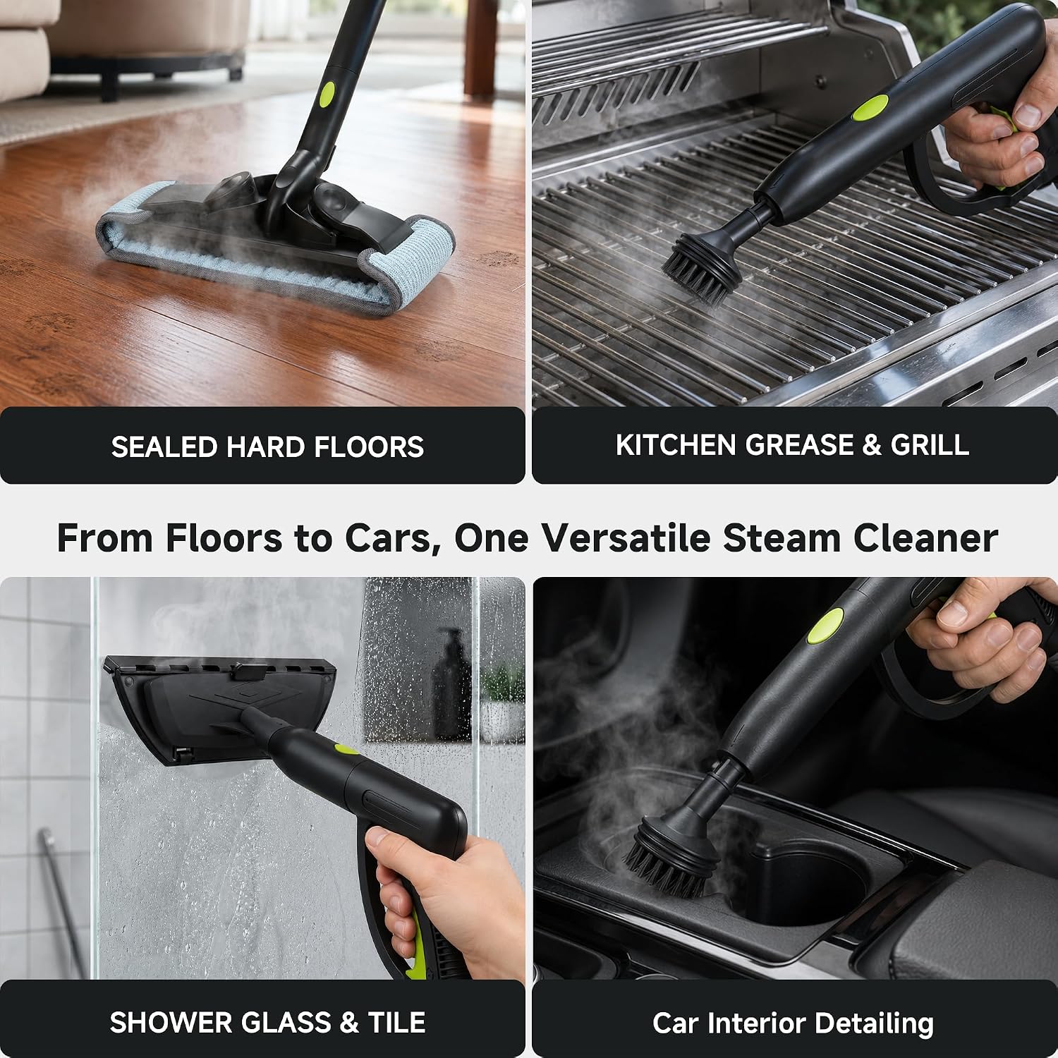 Steam Cleaner for Home, Hardwood Floors, Bathroom, Kitchen & Car Detailing — image 5 of 8