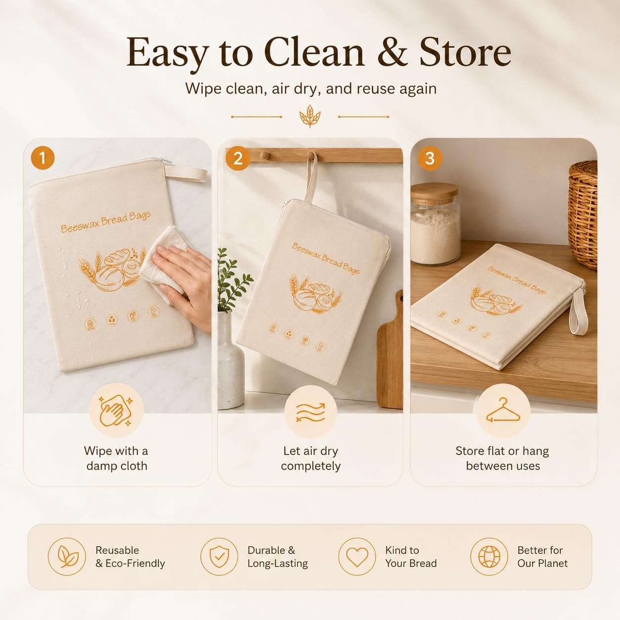 Beeswax Bread Bag — image 4 of 8